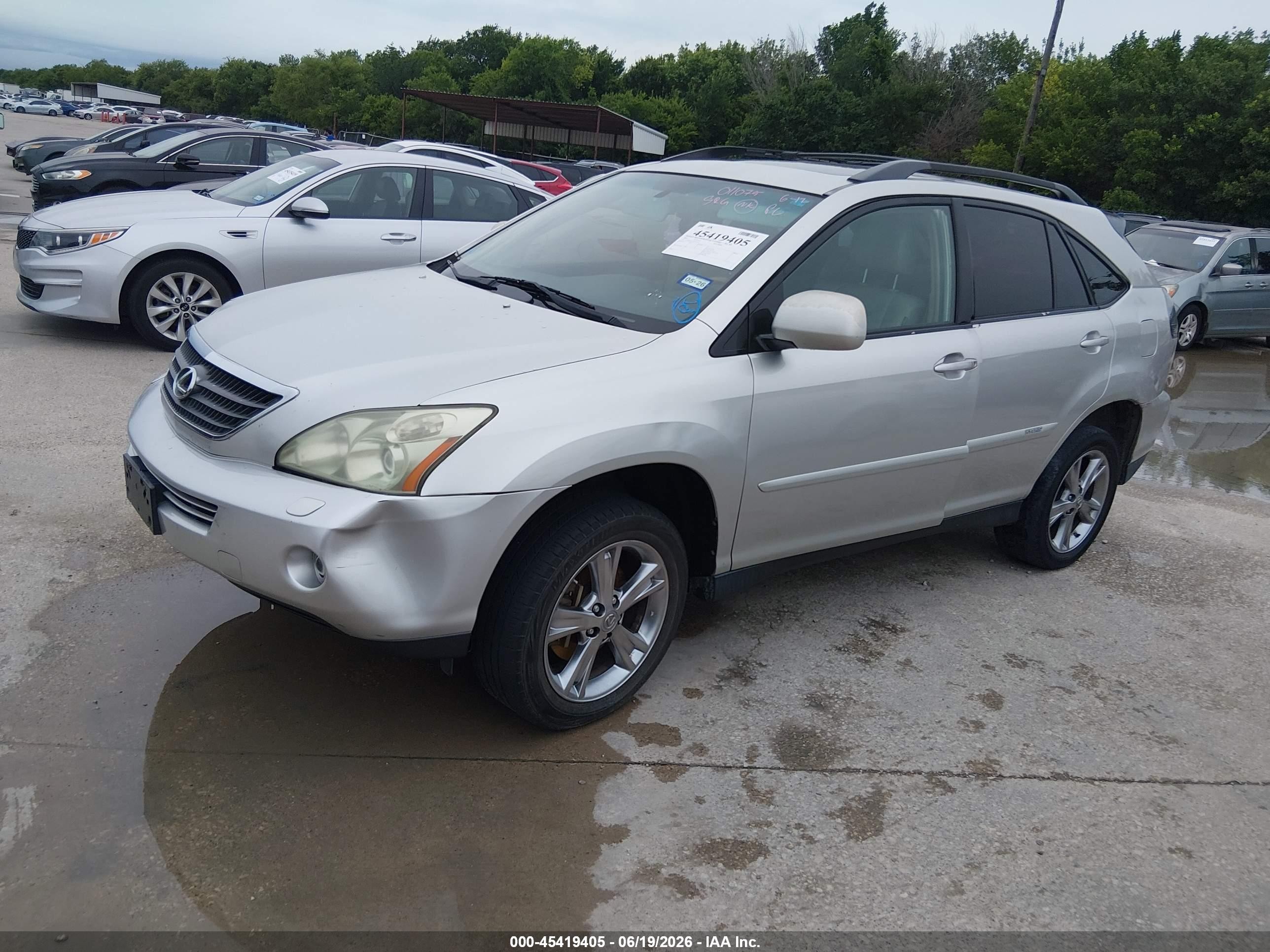 2007 Lexus Rx 400h   Silver vin: JTJHW31U772011075