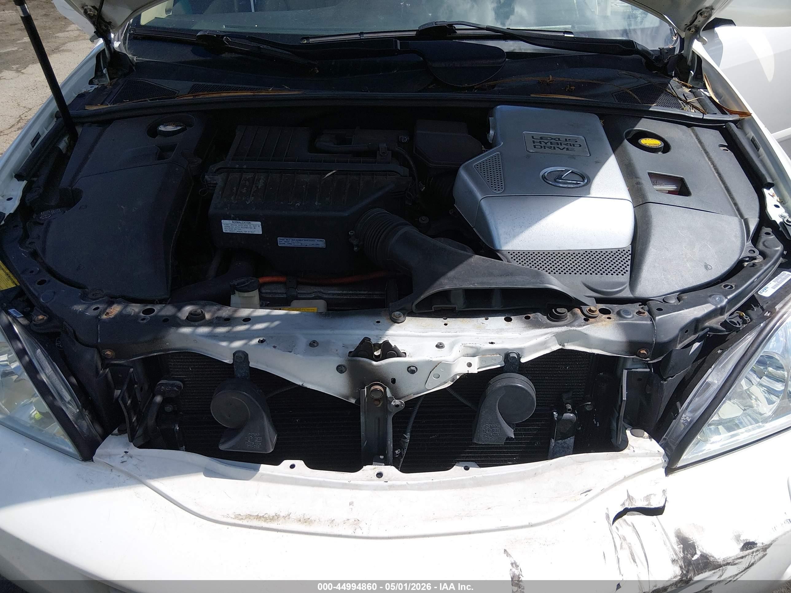 2007 Lexus Rx 400h   White vin: JTJHW31U772024957