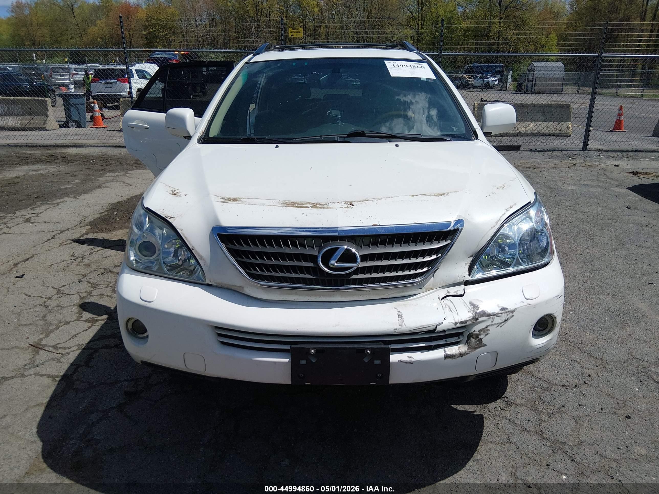 2007 Lexus Rx 400h   White vin: JTJHW31U772024957