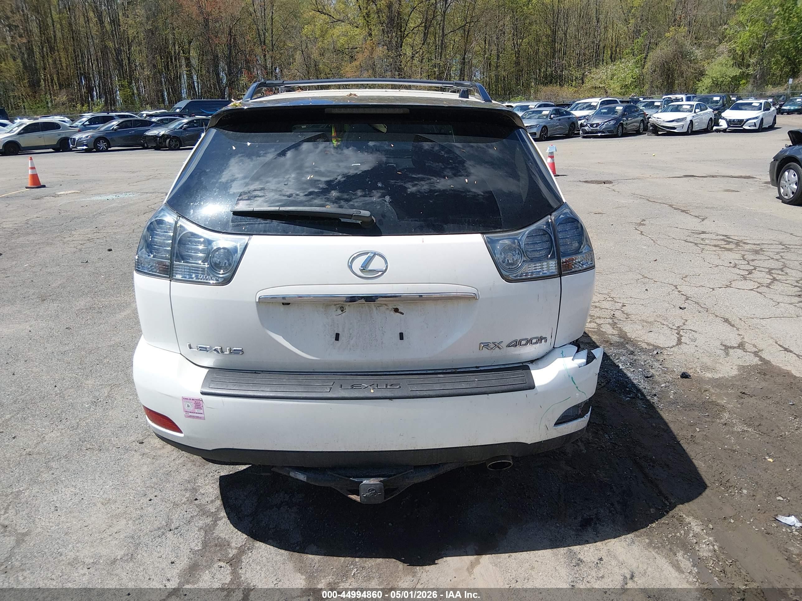 2007 Lexus Rx 400h   White vin: JTJHW31U772024957