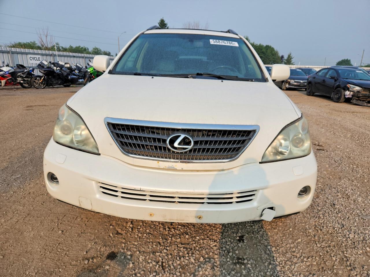 2007 Lexus Rx 400h White vin: JTJHW31U772030869