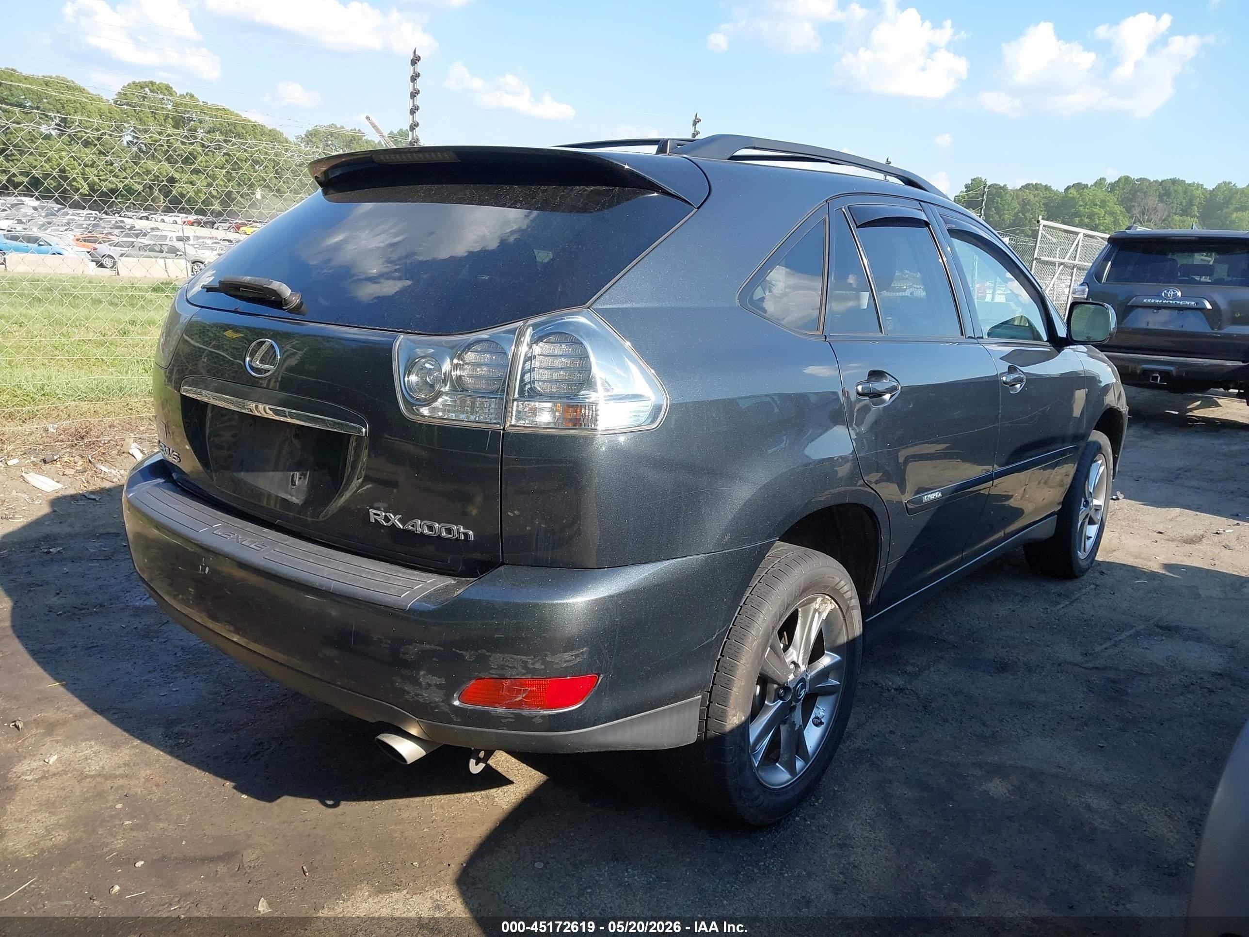 2007 Lexus Rx 400h   Gray vin: JTJHW31U772034601