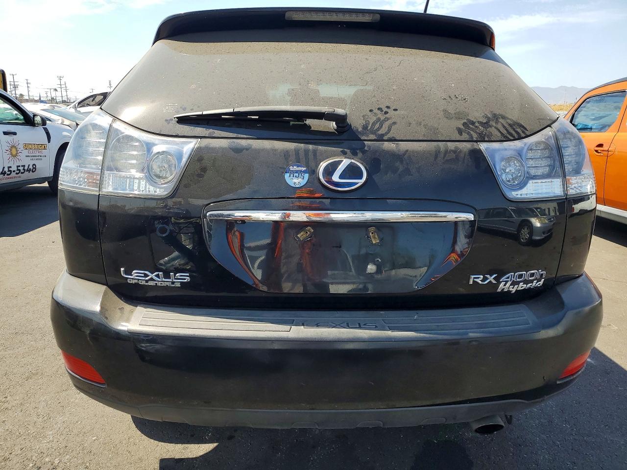 2008 Lexus Rx 400h Black vin: JTJHW31U782061010