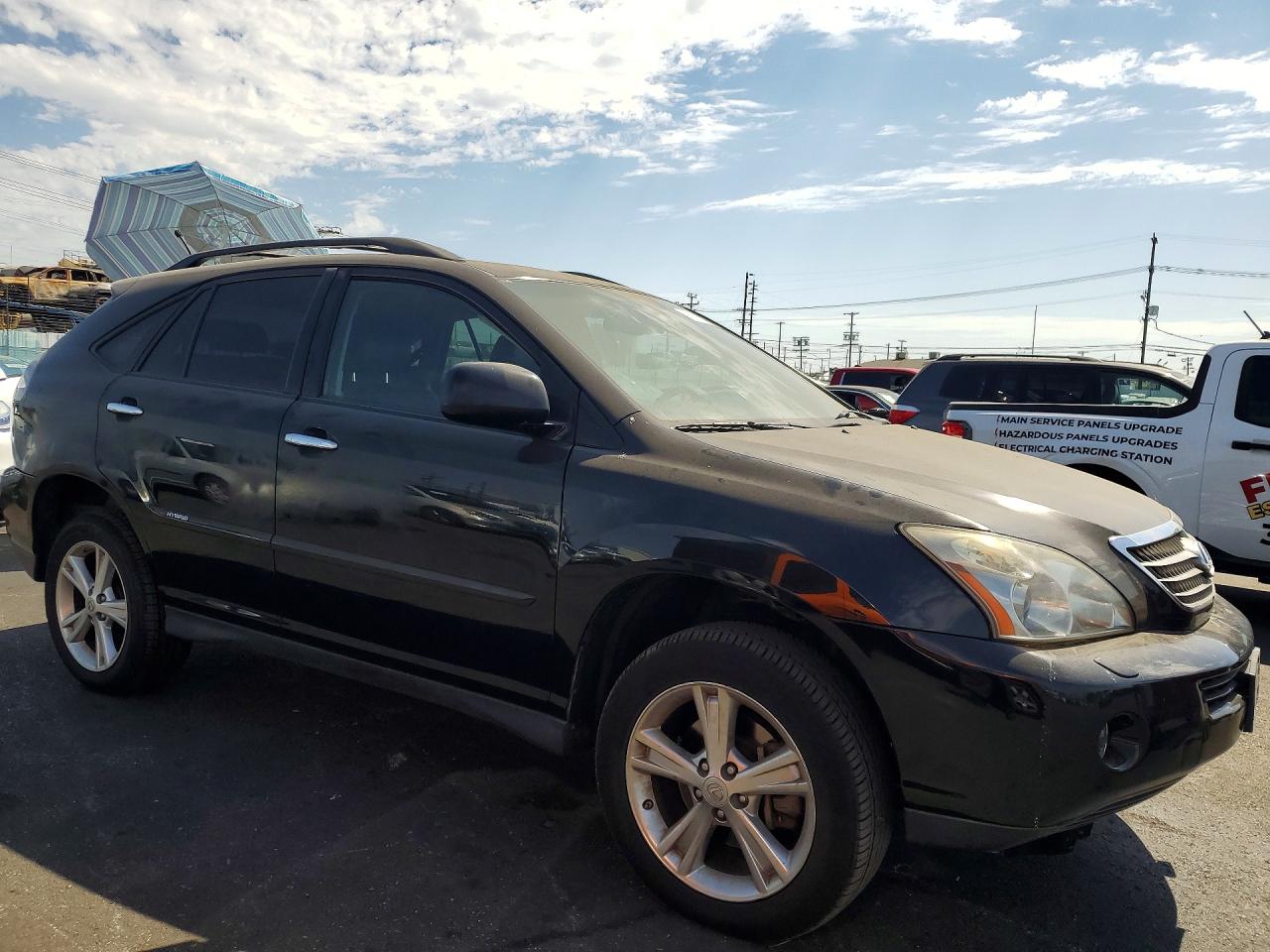 2008 Lexus Rx 400h Black vin: JTJHW31U782061010