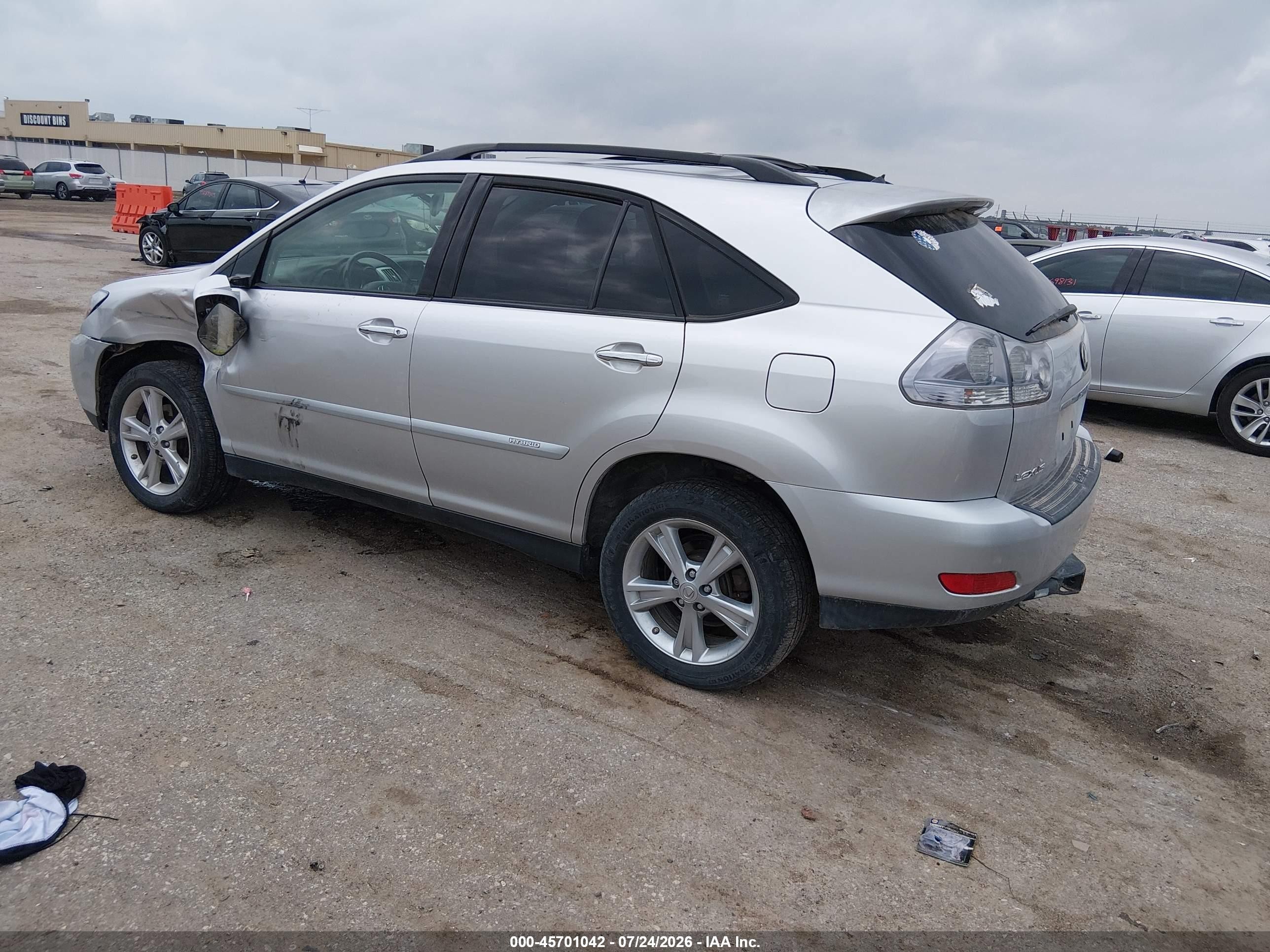 2008 Lexus Rx 400h   Silver vin: JTJHW31U782862178