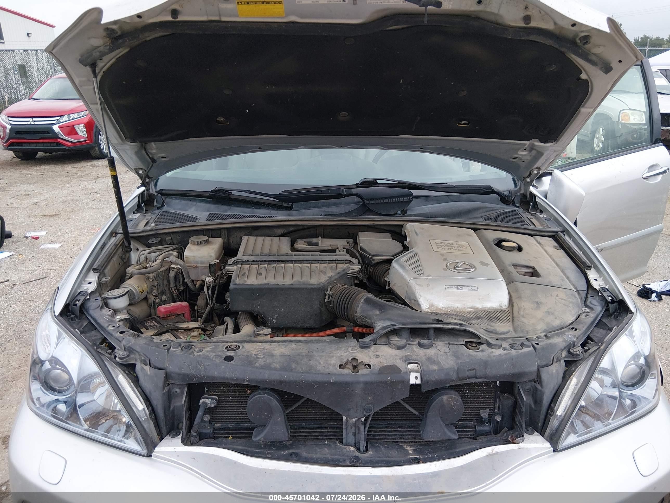 2008 Lexus Rx 400h   Silver vin: JTJHW31U782862178