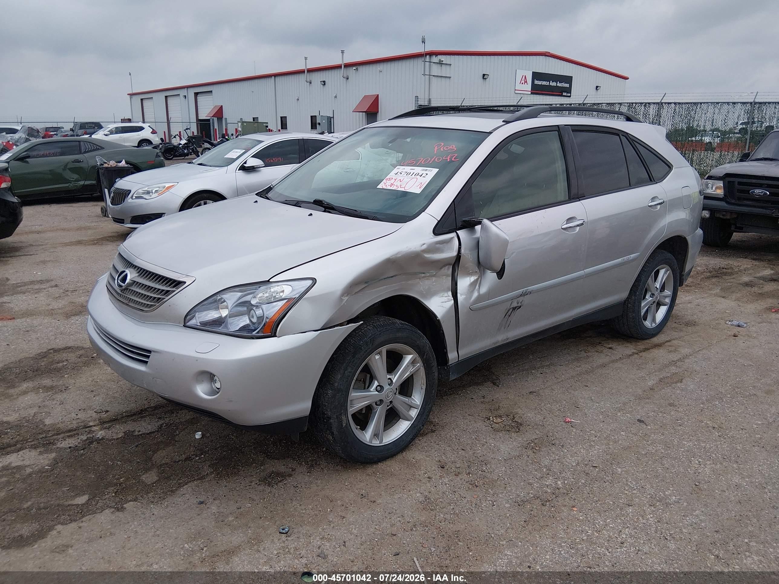 2008 Lexus Rx 400h   Silver vin: JTJHW31U782862178