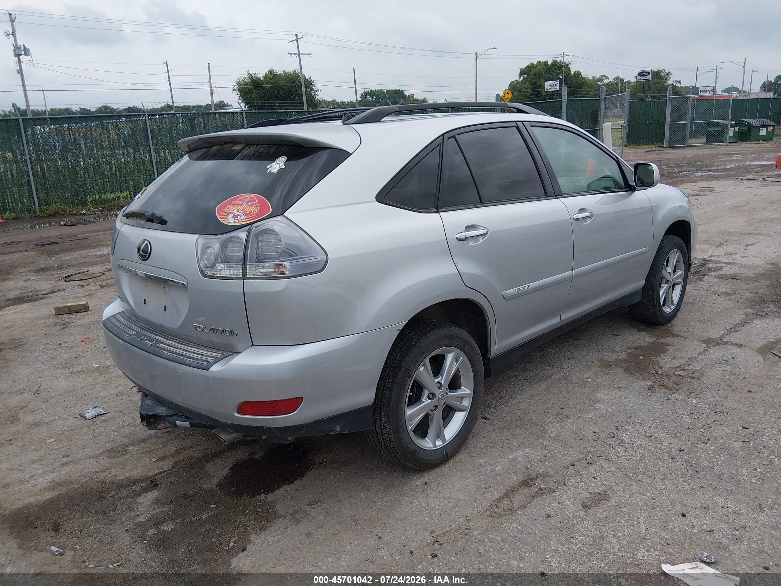 2008 Lexus Rx 400h   Silver vin: JTJHW31U782862178