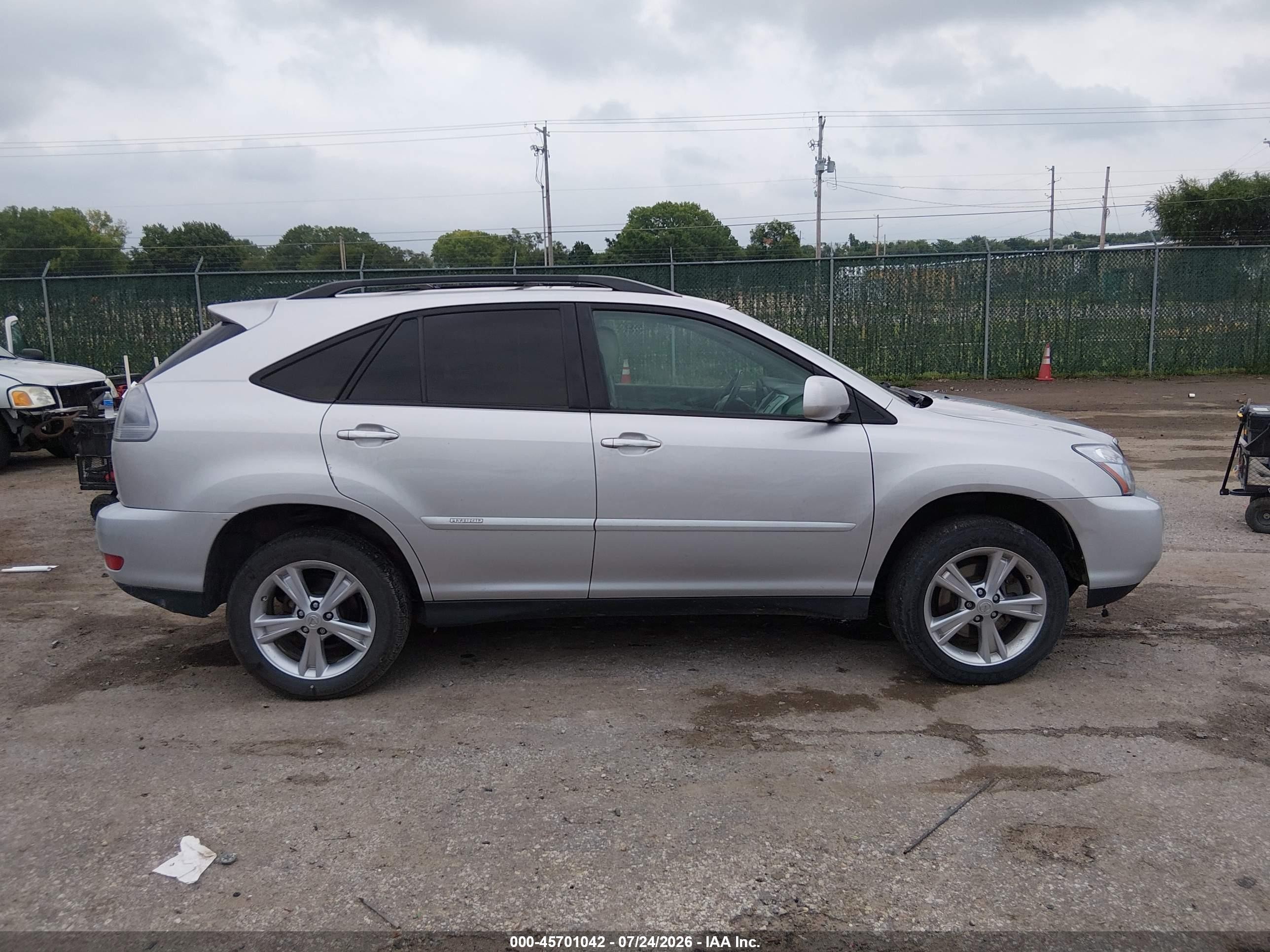 2008 Lexus Rx 400h   Silver vin: JTJHW31U782862178