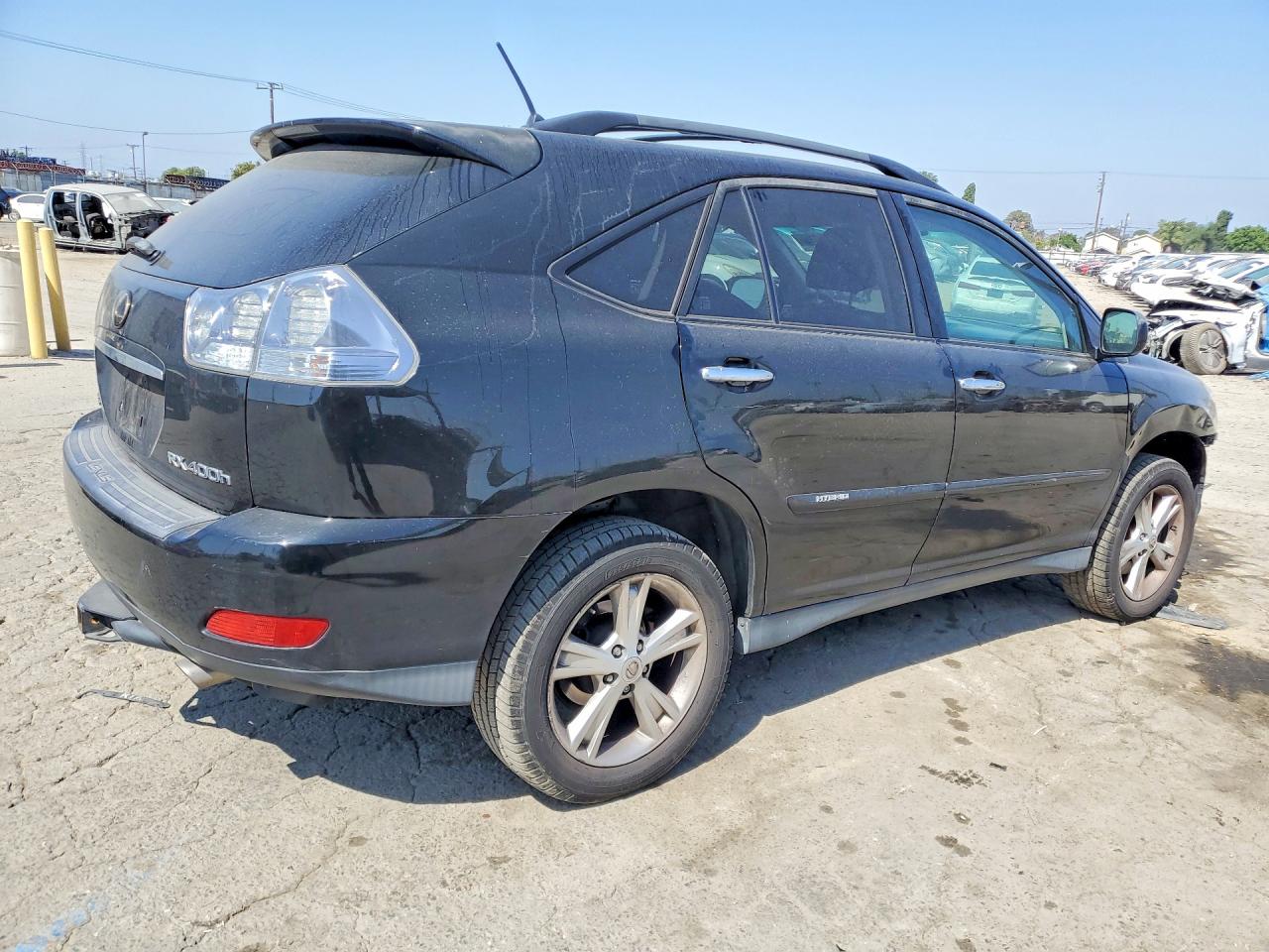 2008 Lexus Rx 400h Black vin: JTJHW31U782863167