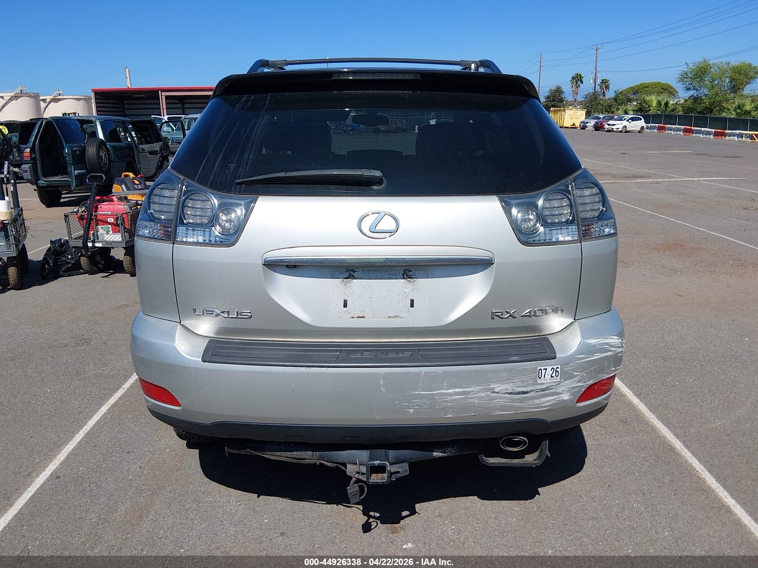 2006 Lexus Rx 400h   Silver vin: JTJHW31U860003528