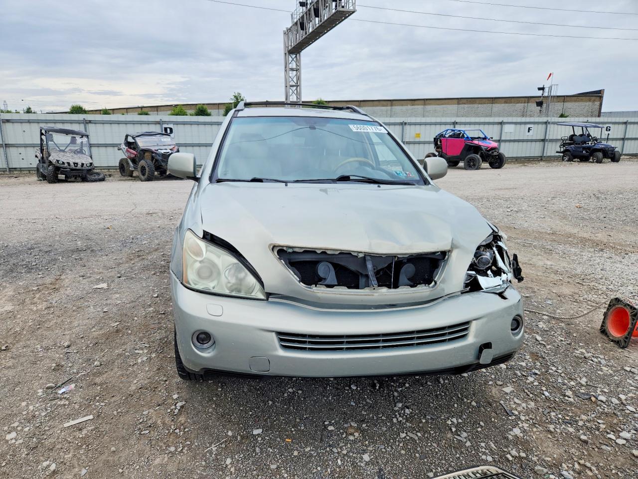 2007 Lexus Rx 400h Silver vin: JTJHW31U872008282