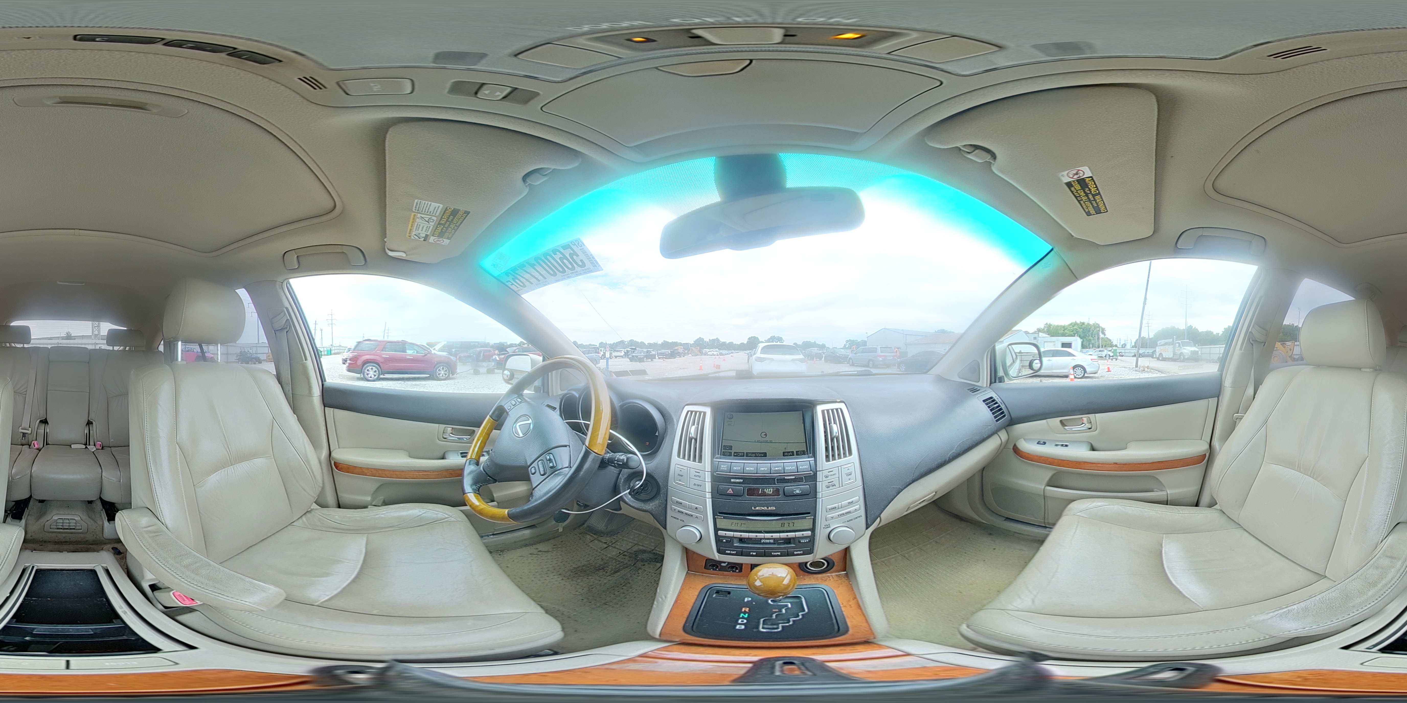 2007 Lexus Rx 400h Silver vin: JTJHW31U872008282