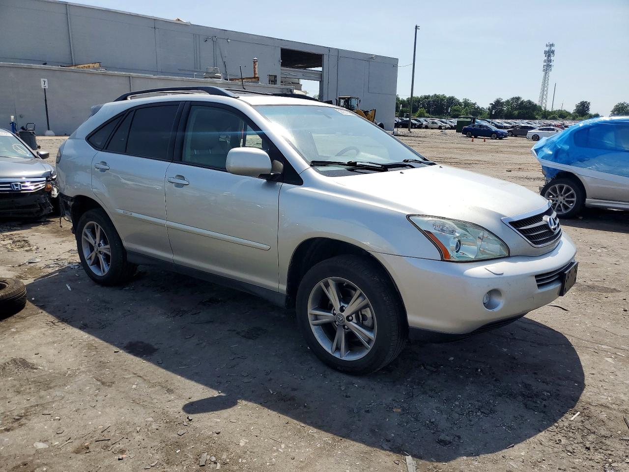 2007 Lexus Rx 400h Silver vin: JTJHW31U872033666