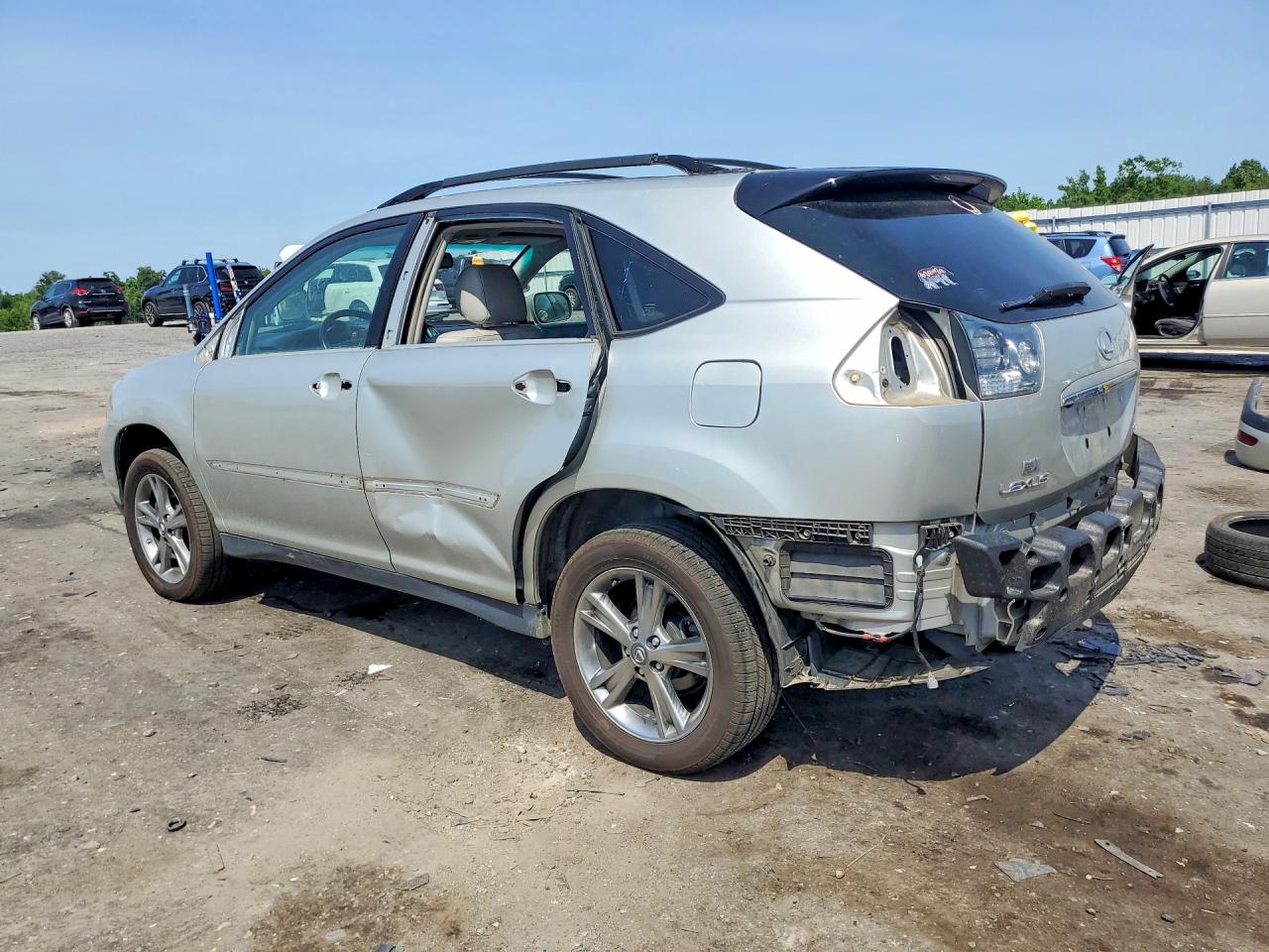 2007 Lexus Rx 400h Silver vin: JTJHW31U872033666