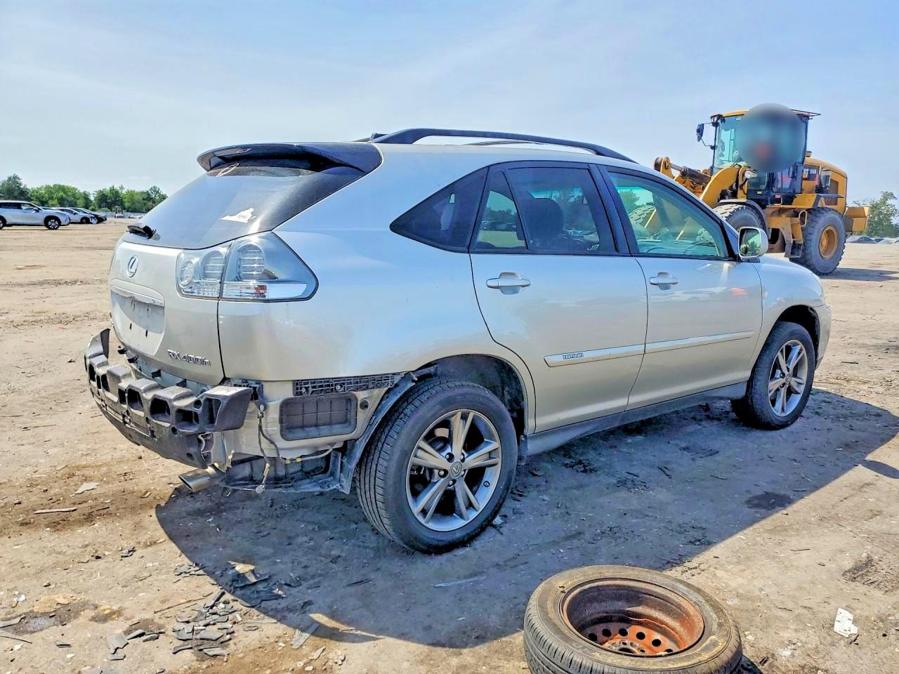 2007 Lexus Rx 400h Silver vin: JTJHW31U872033666