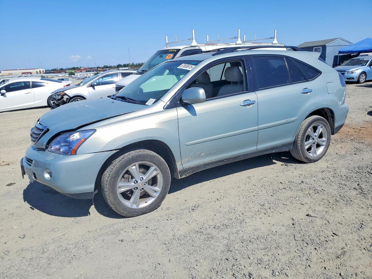 2008 Lexus Rx 400h Silver vin: JTJHW31U882046161