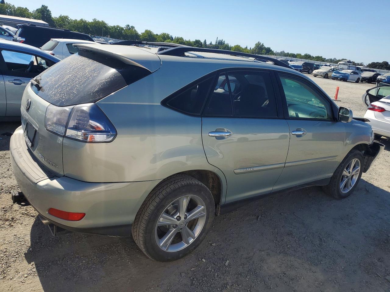 2008 Lexus Rx 400h Silver vin: JTJHW31U882046161