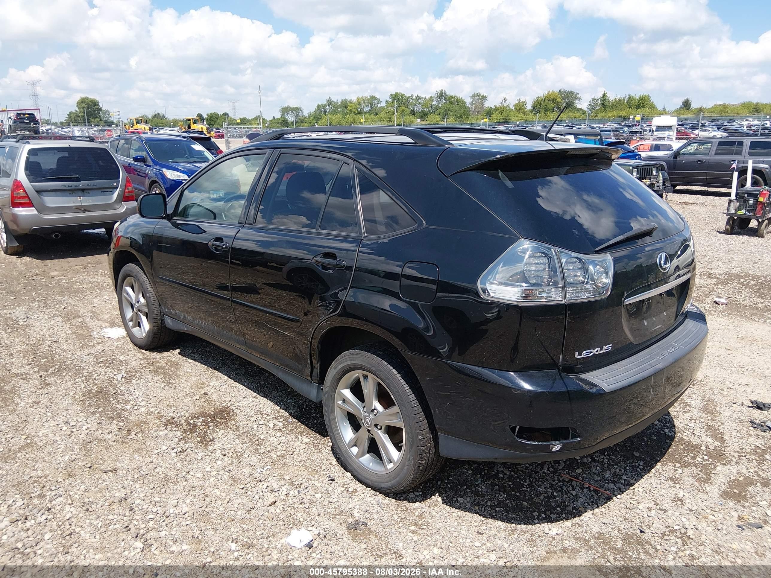 2006 Lexus Rx 400h   Black vin: JTJHW31U960005806