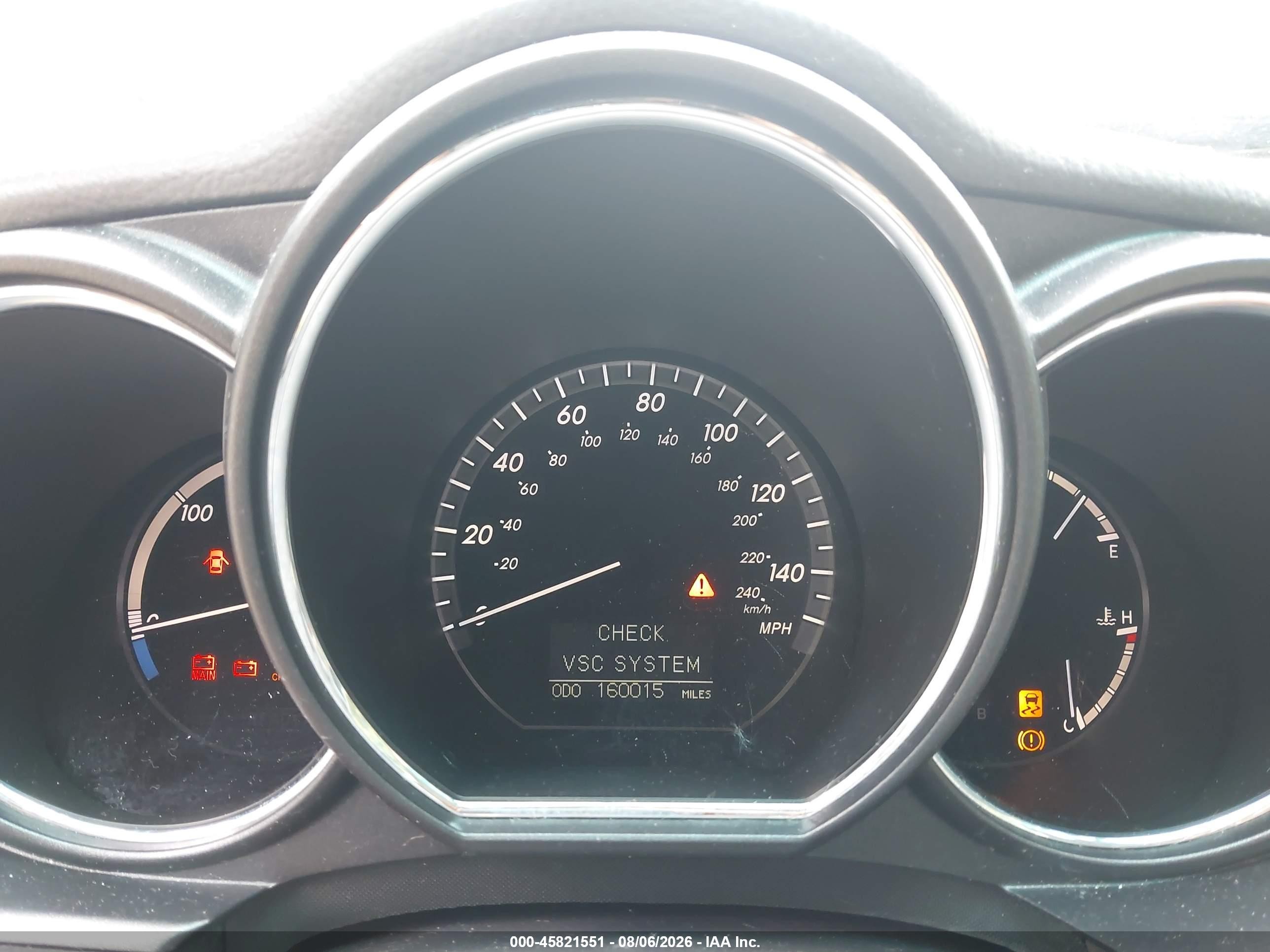 2007 Lexus Rx 400h   Blue vin: JTJHW31U972012504
