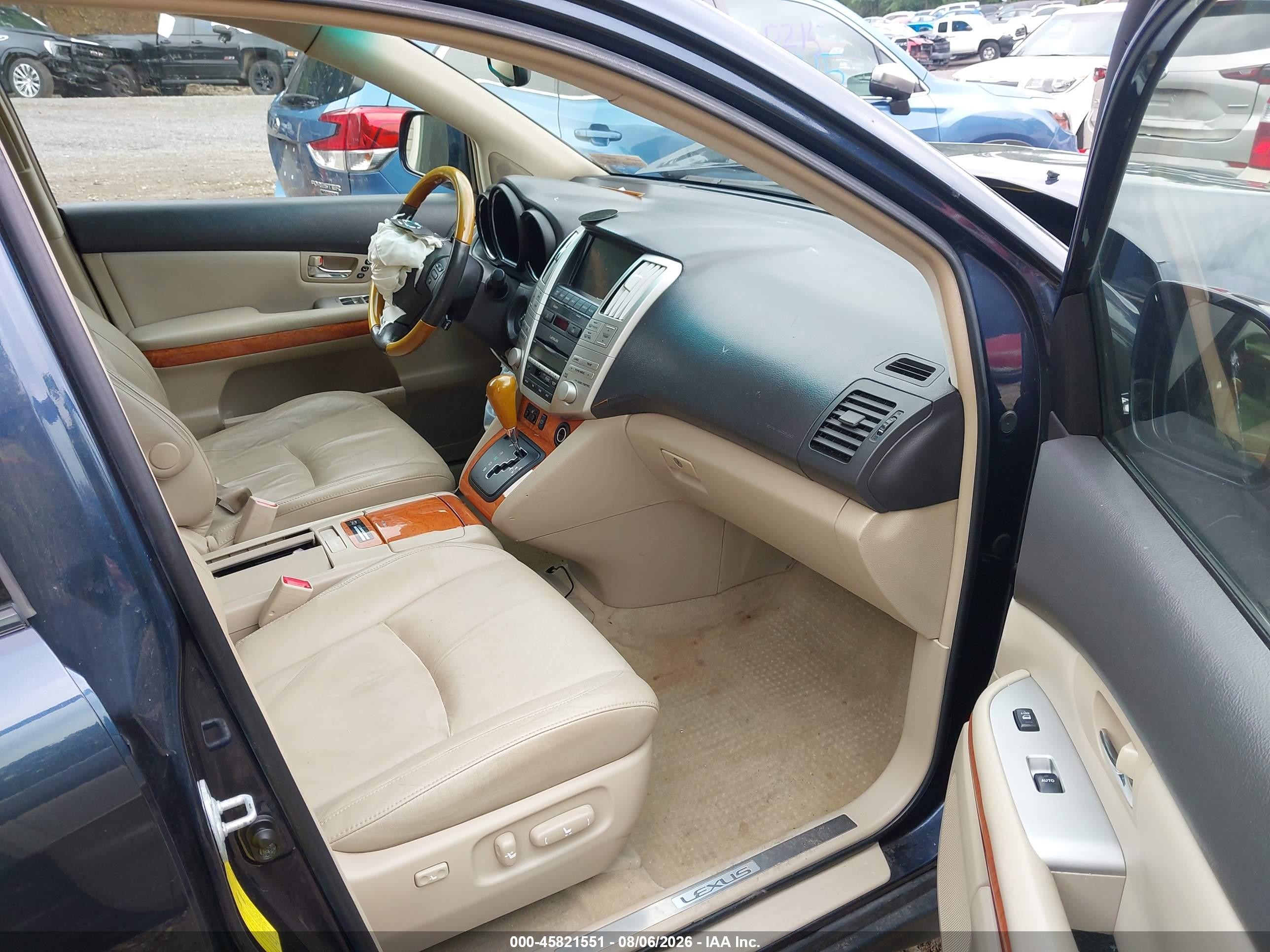 2007 Lexus Rx 400h   Blue vin: JTJHW31U972012504