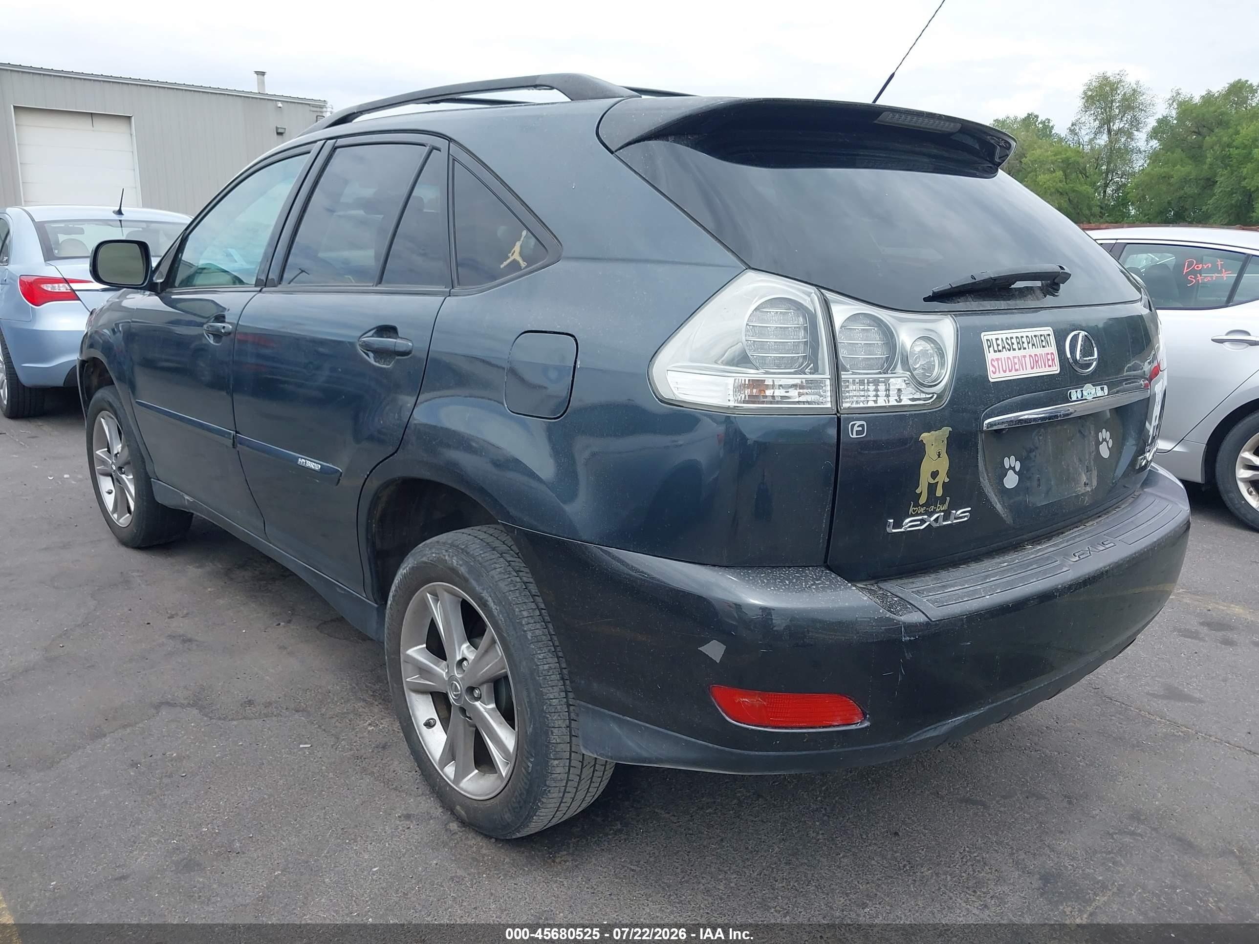 2007 Lexus Rx 400h   Gray vin: JTJHW31U972021669
