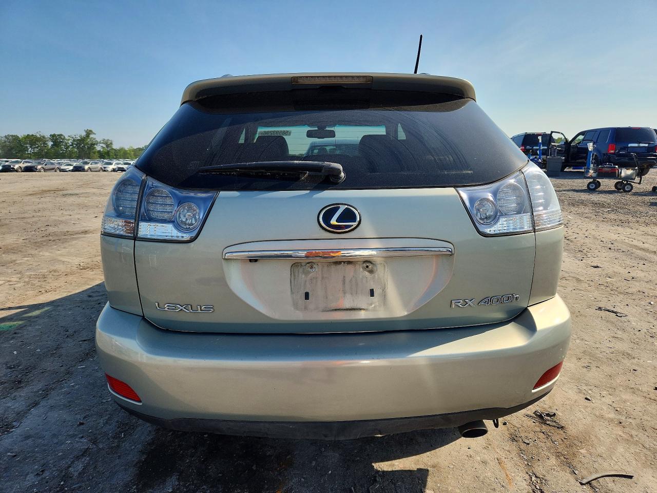 2008 Lexus Rx 400h Silver vin: JTJHW31U982046167