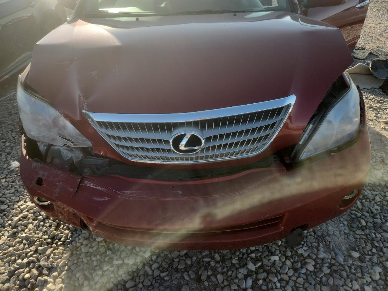 2008 Lexus Rx 400h Red vin: JTJHW31U982047271