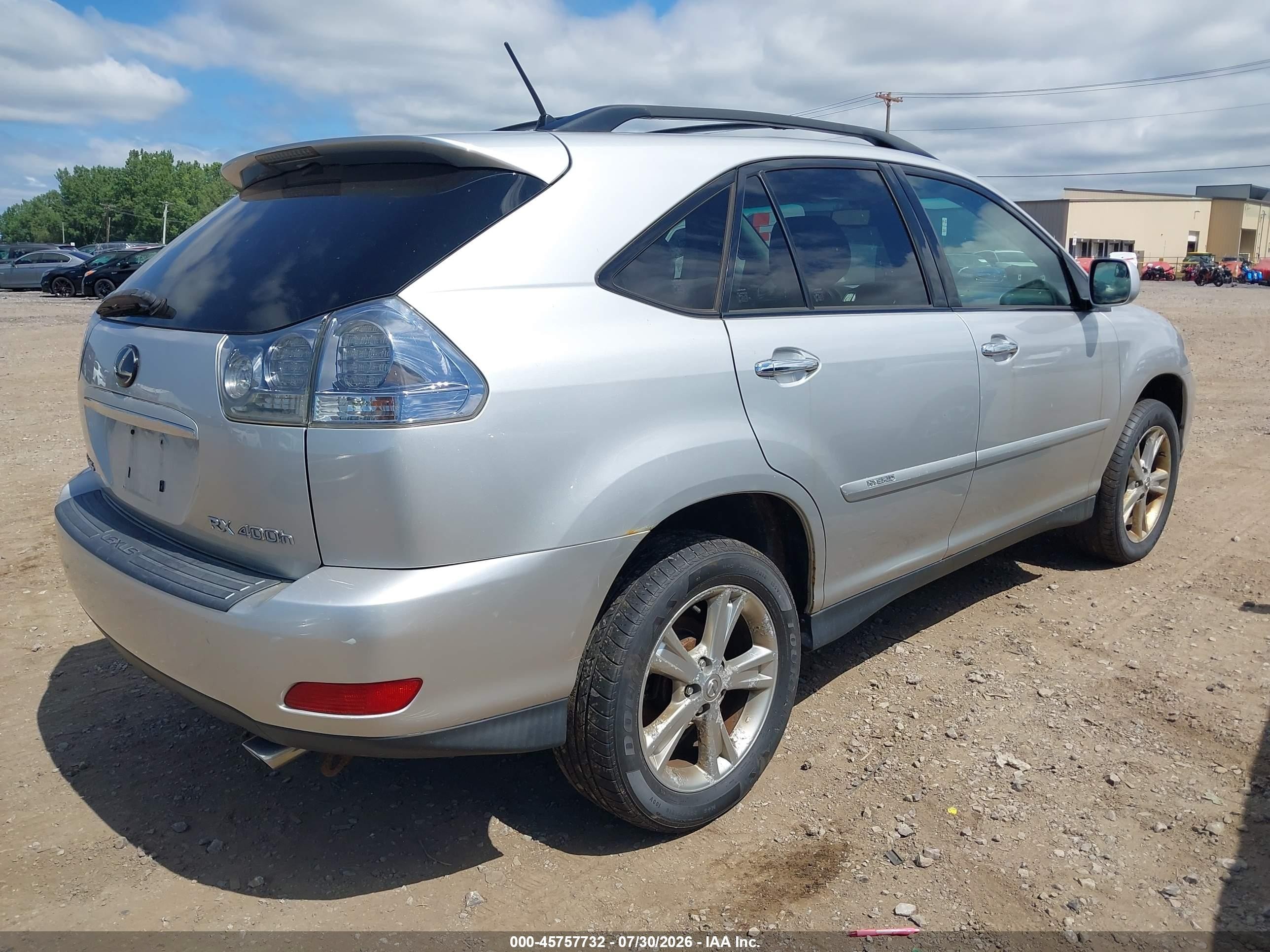 2008 Lexus Rx 400h   Silver vin: JTJHW31U982049554