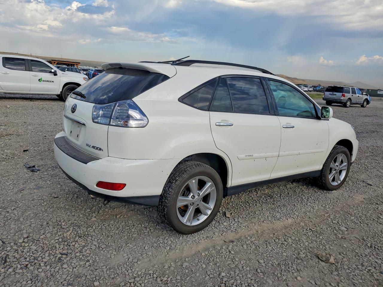 2008 Lexus Rx 400h White vin: JTJHW31U982068055