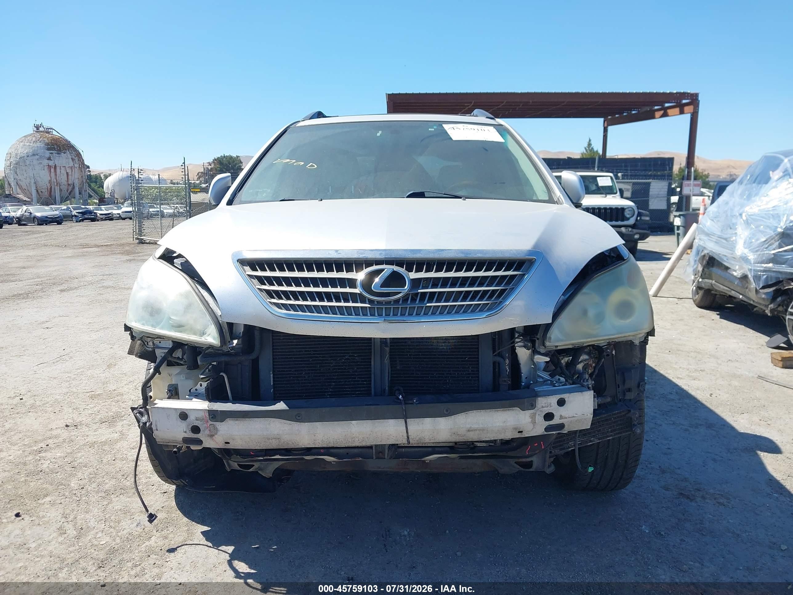 2008 Lexus Rx 400h   Silver vin: JTJHW31U982854485