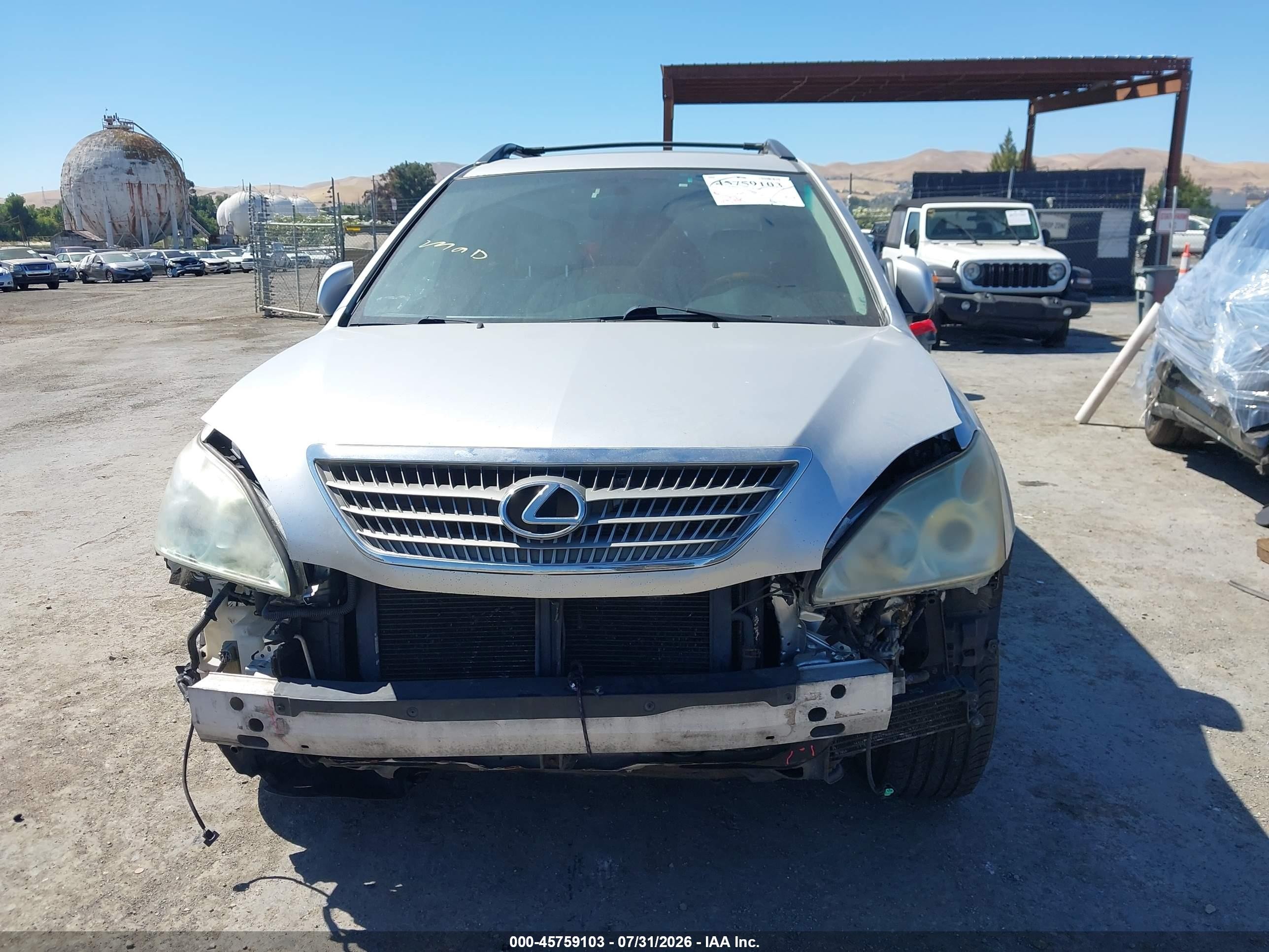 2008 Lexus Rx 400h   Silver vin: JTJHW31U982854485