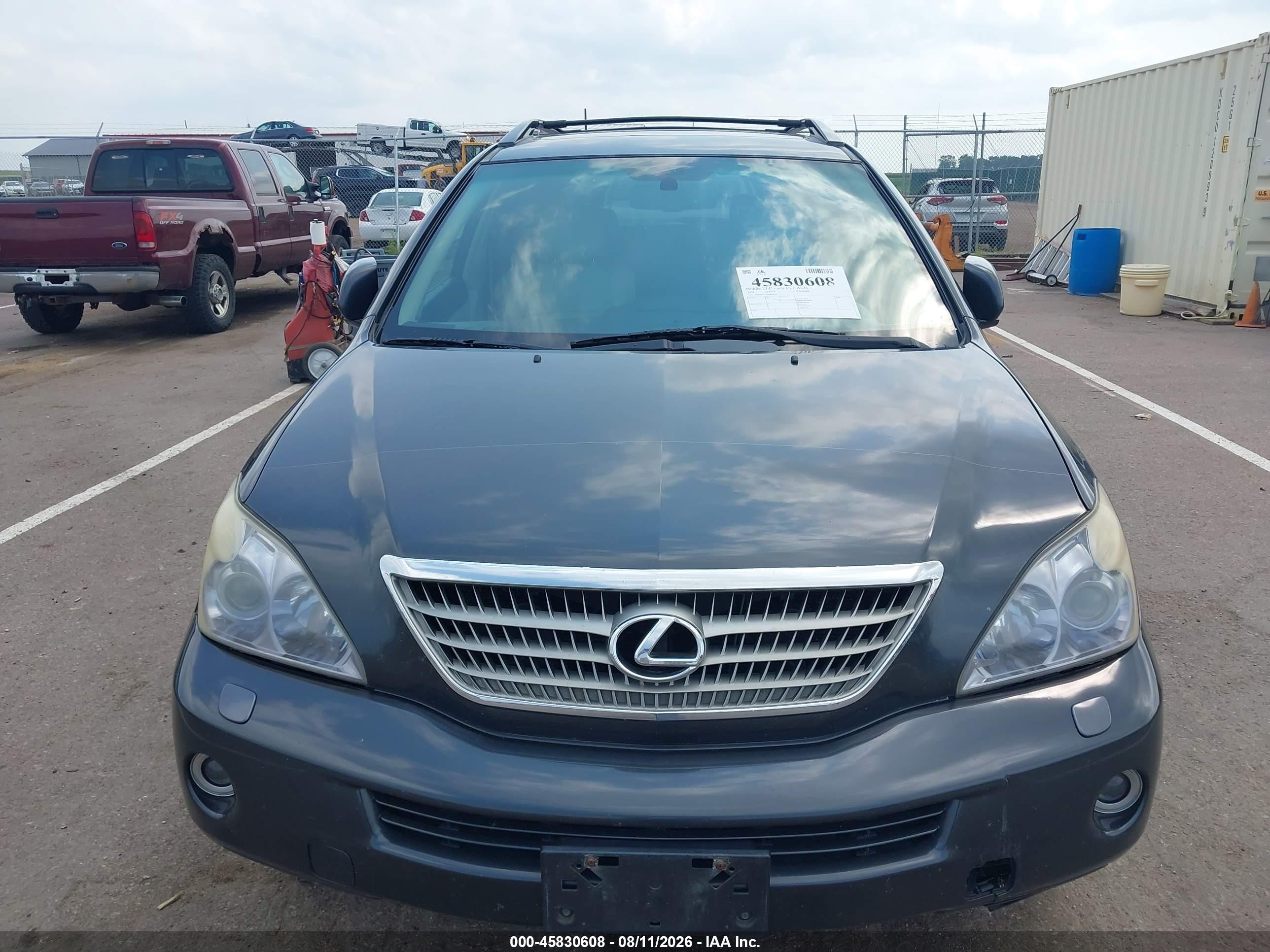 2008 Lexus Rx 400h   Black vin: JTJHW31U982863140