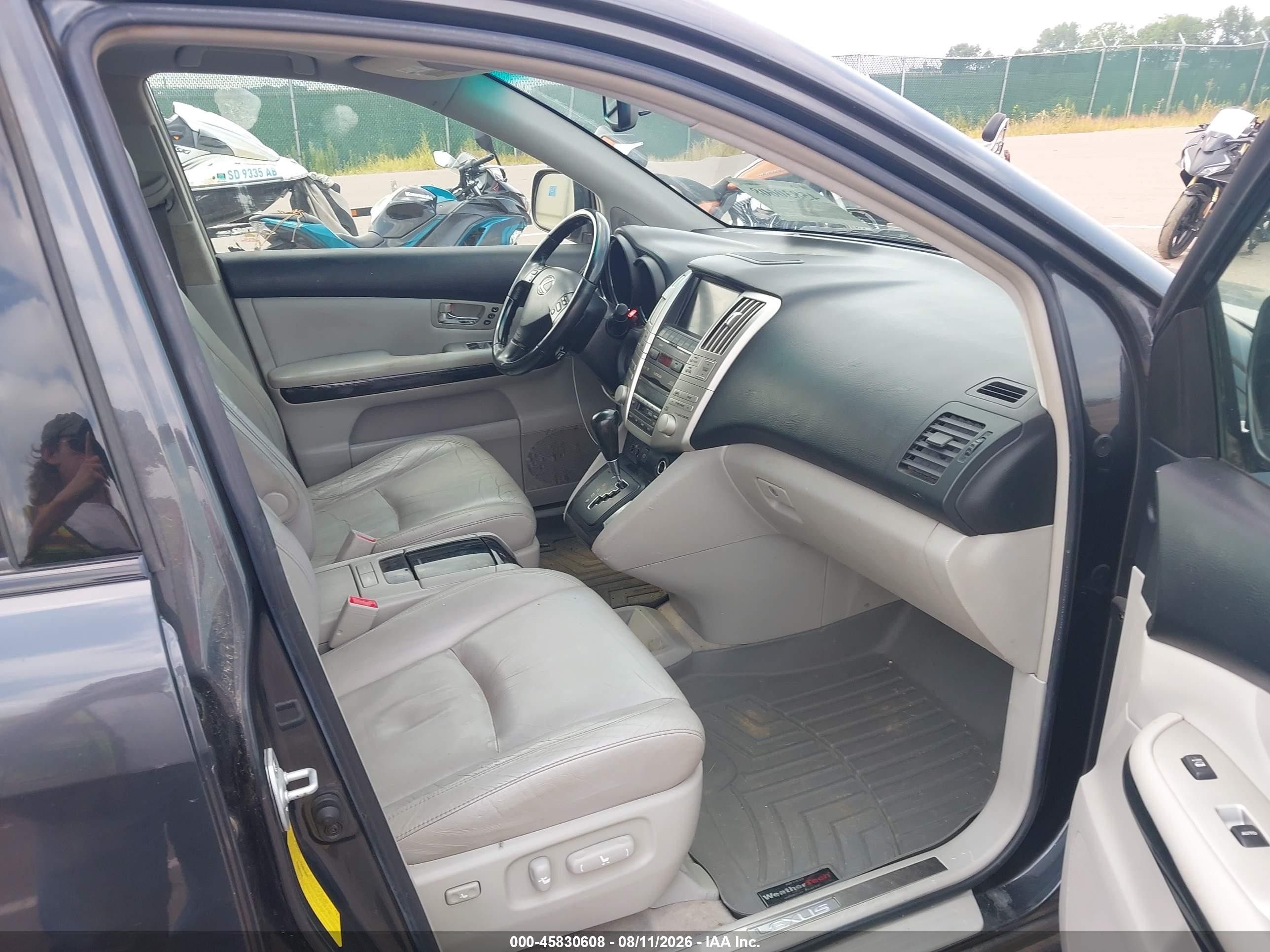 2008 Lexus Rx 400h   Black vin: JTJHW31U982863140