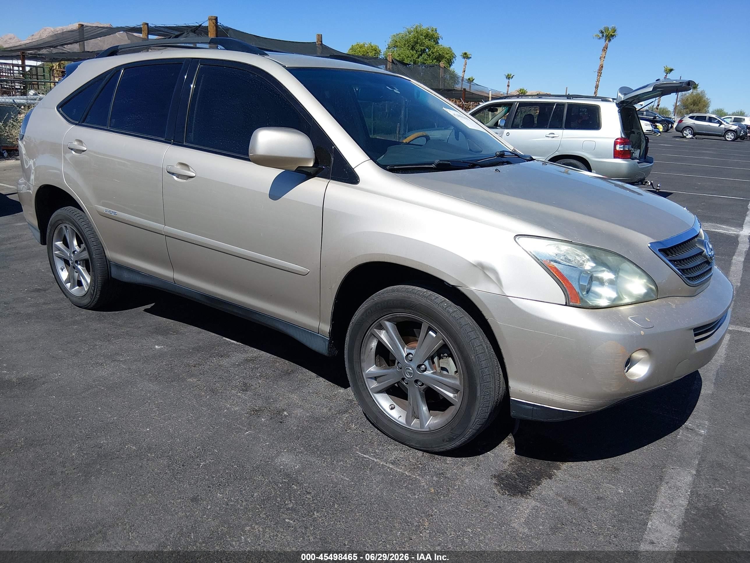 2007 Lexus Rx 400h   Beige vin: JTJHW31UX72020482