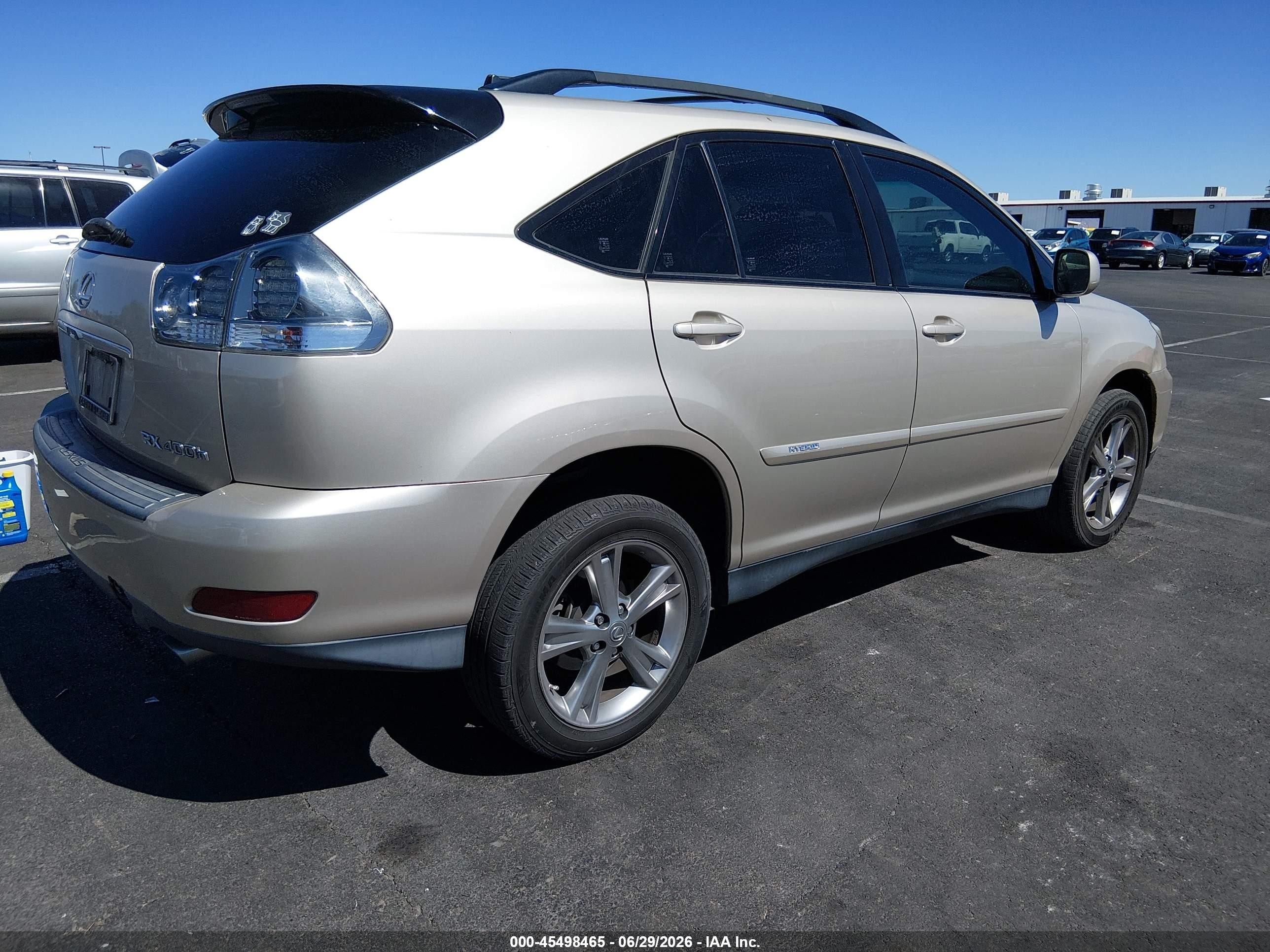 2007 Lexus Rx 400h   Beige vin: JTJHW31UX72020482
