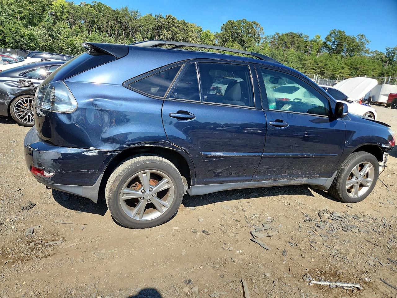 2007 Lexus Rx 400h Blue vin: JTJHW31UX72020871