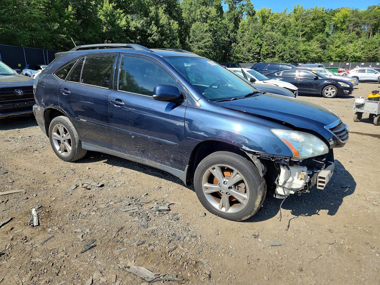 2007 Lexus Rx 400h Blue vin: JTJHW31UX72020871