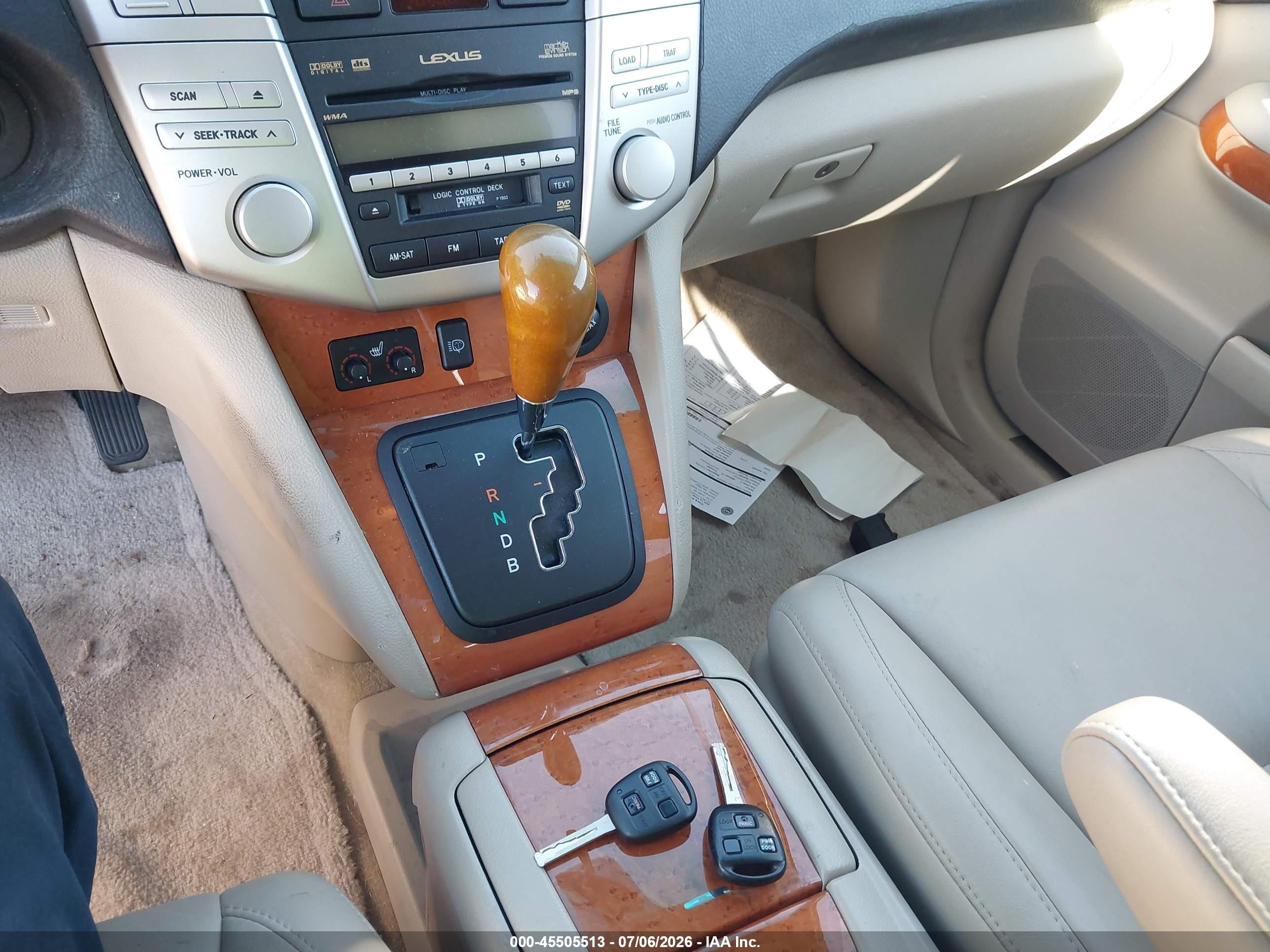 2007 Lexus Rx 400h   Beige vin: JTJHW31UX72030610