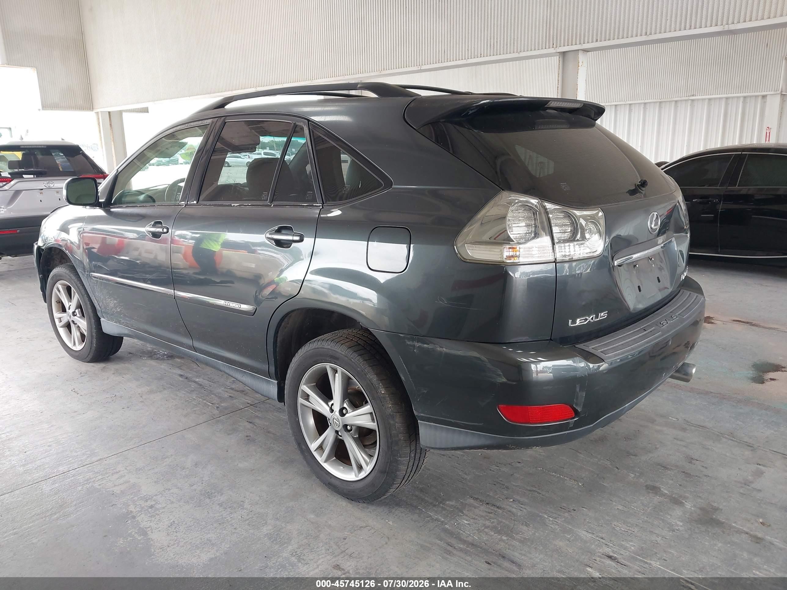 2007 Lexus Rx 400h   Gray vin: JTJHW31UX72034124