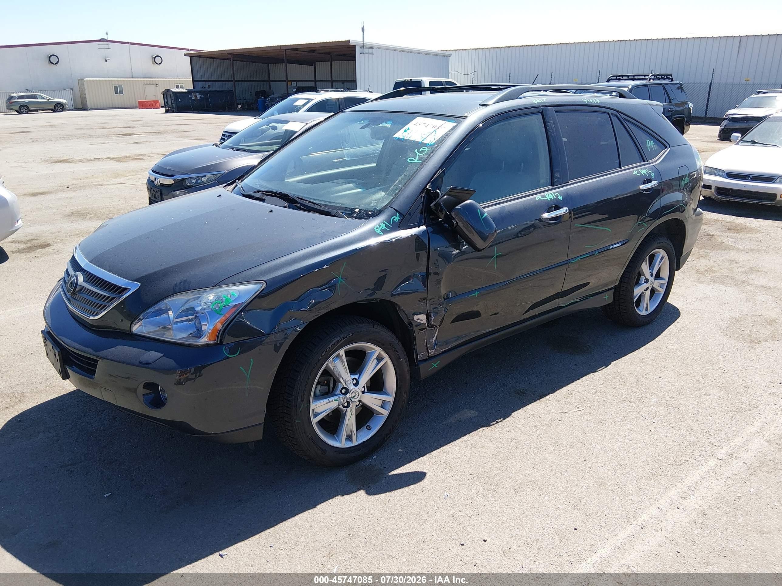 2008 Lexus Rx 400h   Серый vin: JTJHW31UX82046579