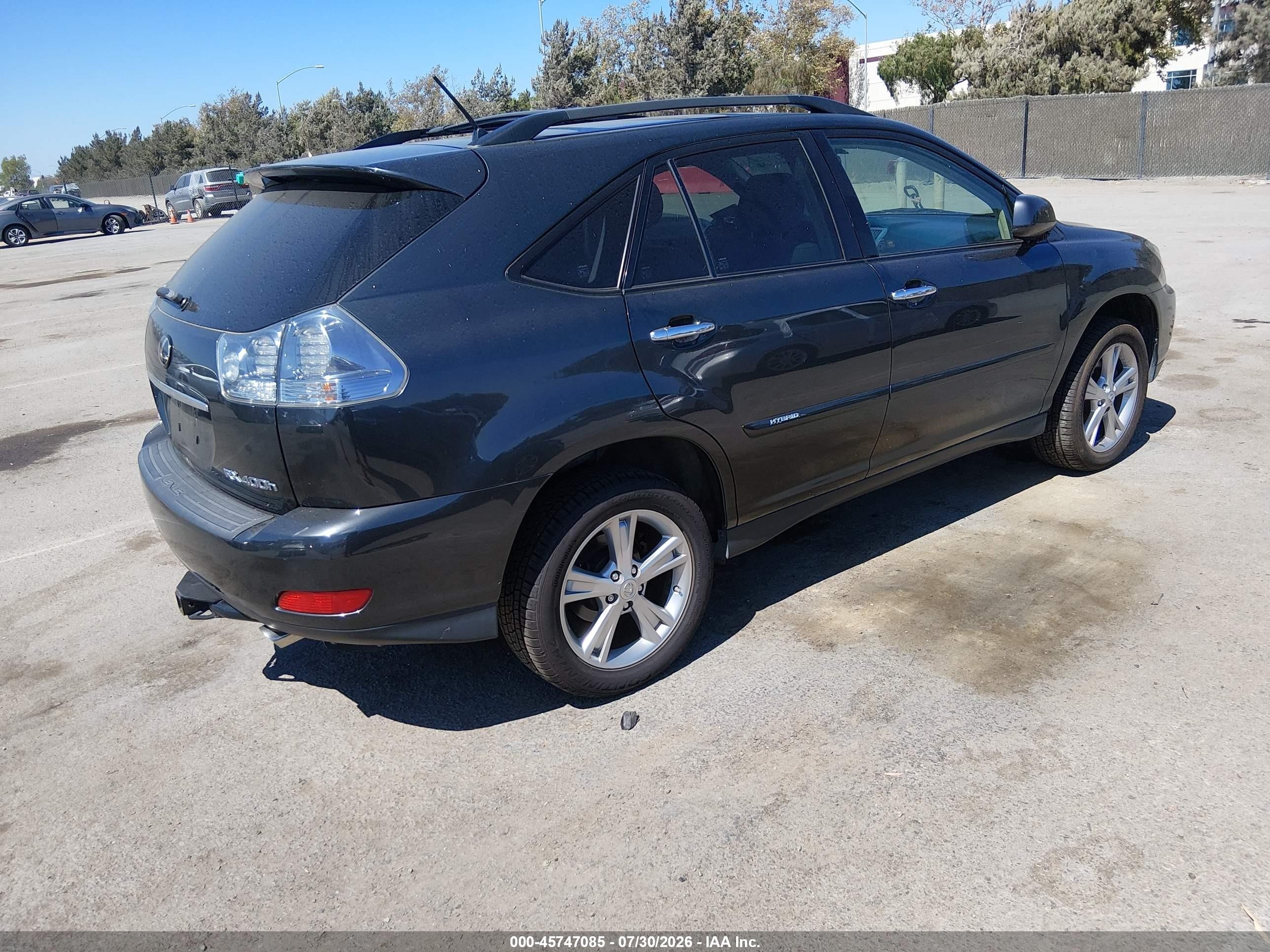2008 Lexus Rx 400h   Серый vin: JTJHW31UX82046579