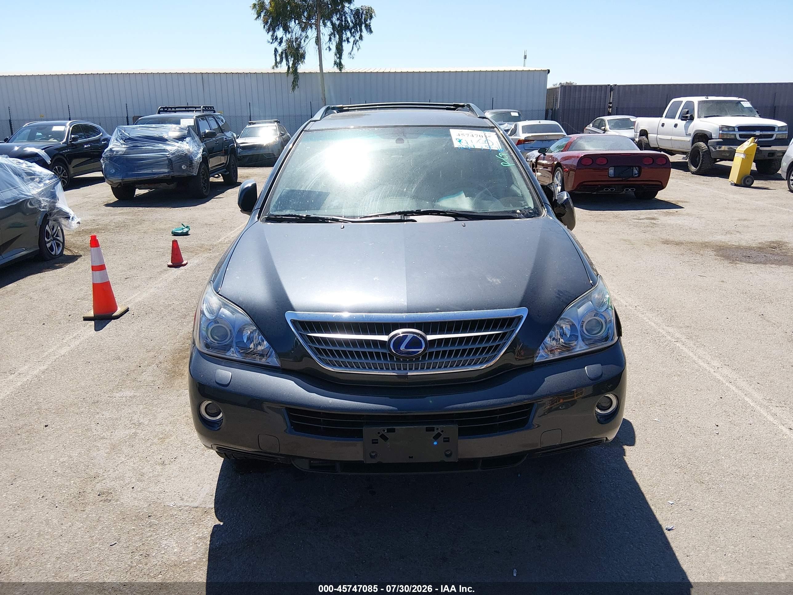 2008 Lexus Rx 400h   Серый vin: JTJHW31UX82046579