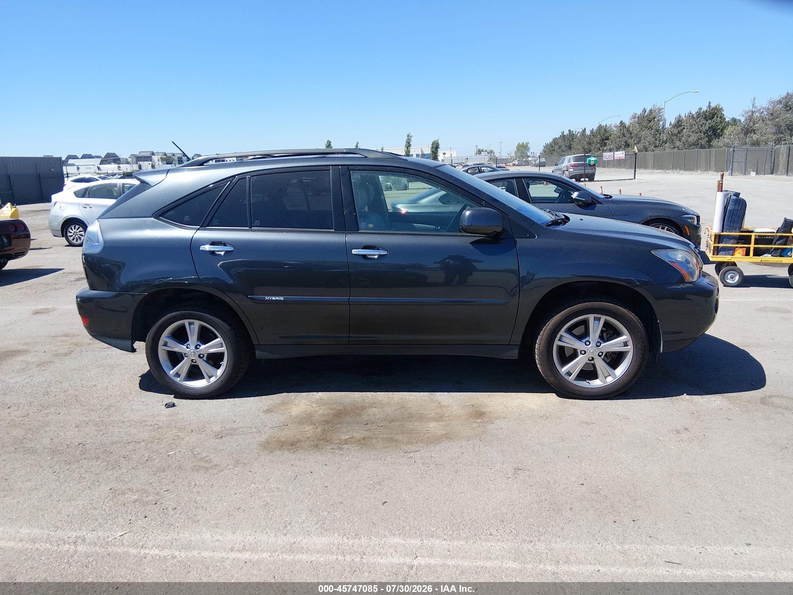 2008 Lexus Rx 400h   Серый vin: JTJHW31UX82046579