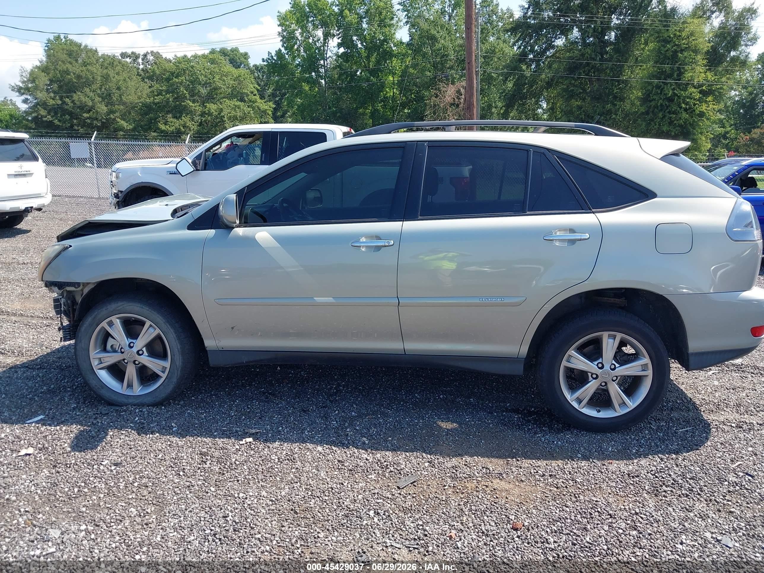 2008 Lexus Rx 400h   Gold vin: JTJHW31UX82047411