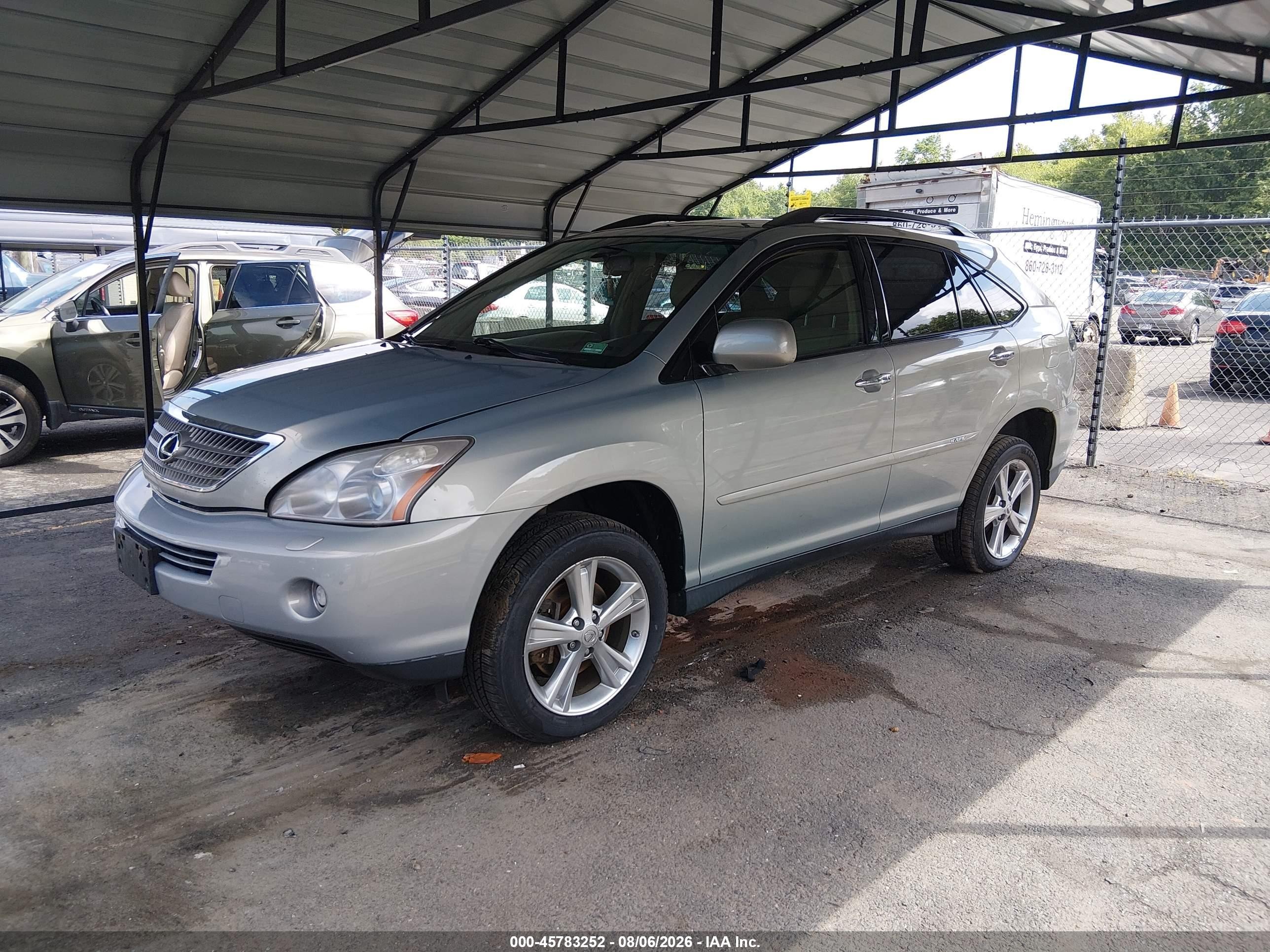 2008 Lexus Rx 400h   Silver vin: JTJHW31UX82050146