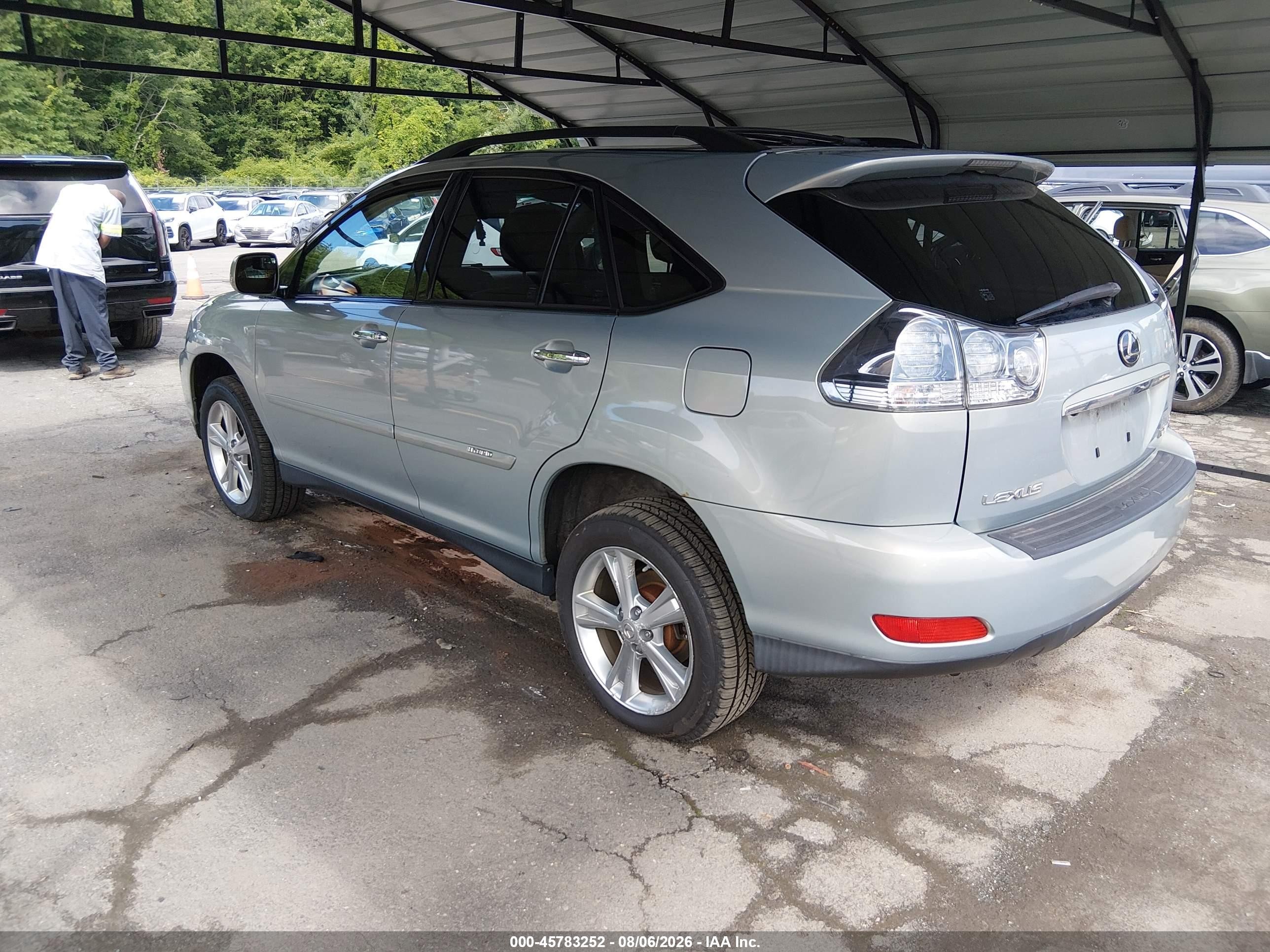 2008 Lexus Rx 400h   Silver vin: JTJHW31UX82050146