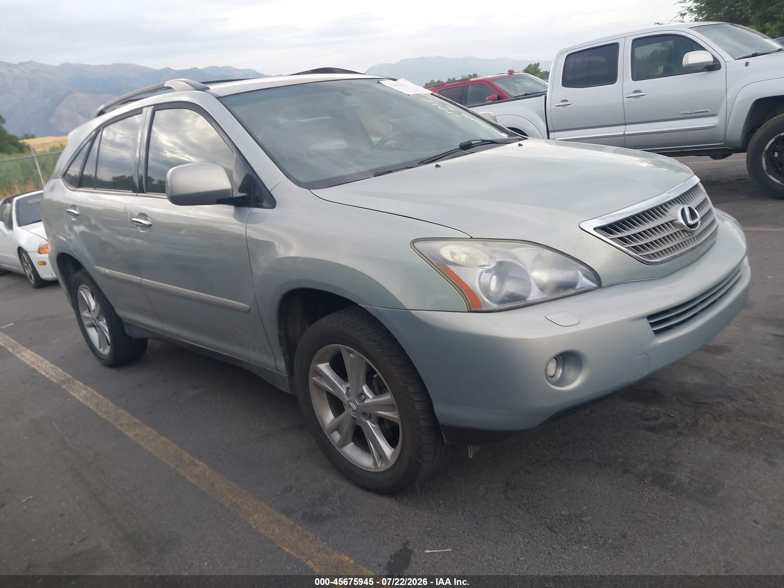 2008 Lexus Rx 400h   Silver vin: JTJHW31UX82052852