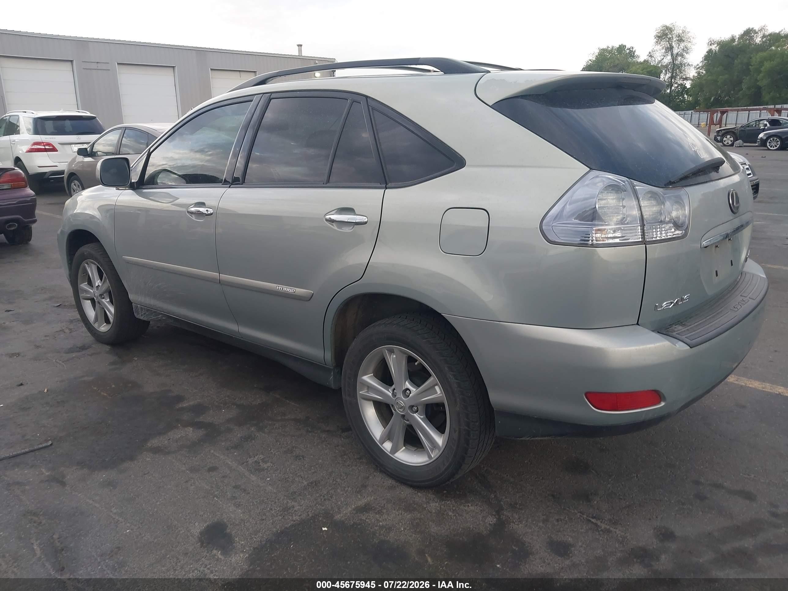 2008 Lexus Rx 400h   Silver vin: JTJHW31UX82052852