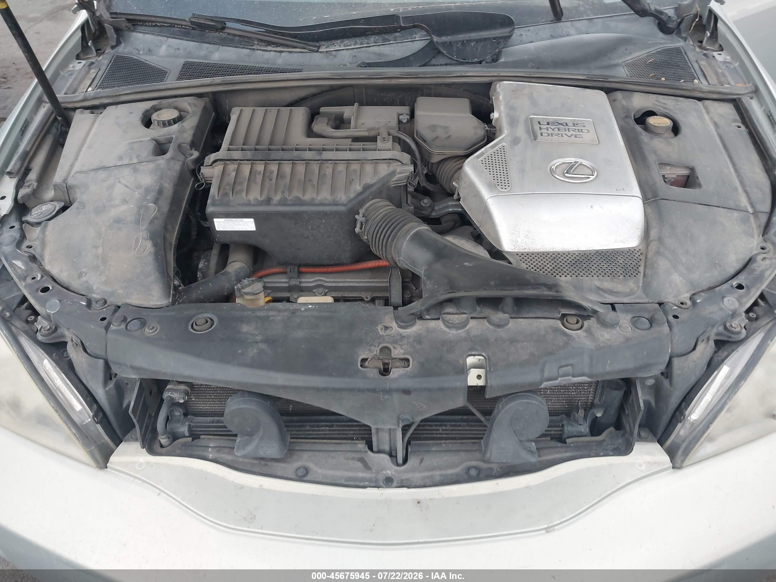 2008 Lexus Rx 400h   Silver vin: JTJHW31UX82052852